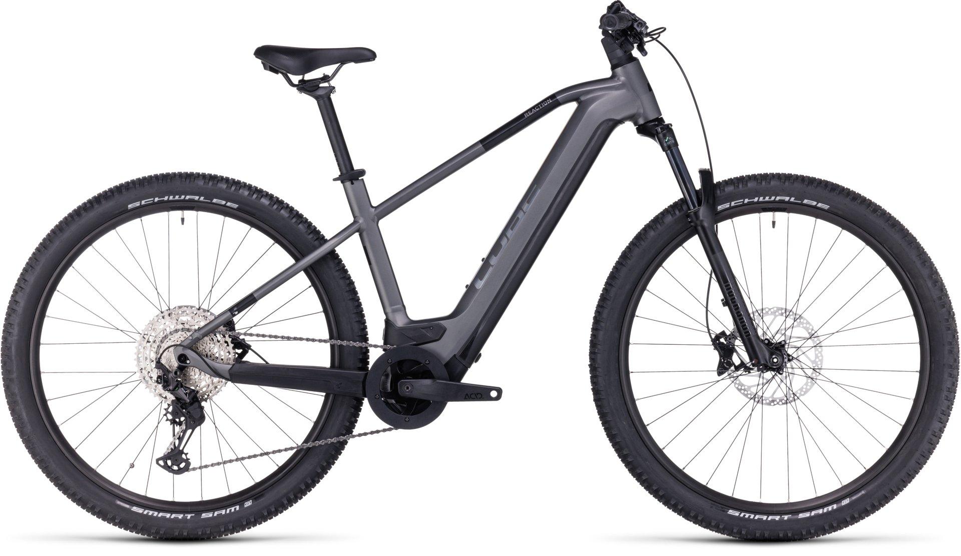 Cube Reaction Hybrid Race 750 2023 Grey Metal E Bikes Tiso UK