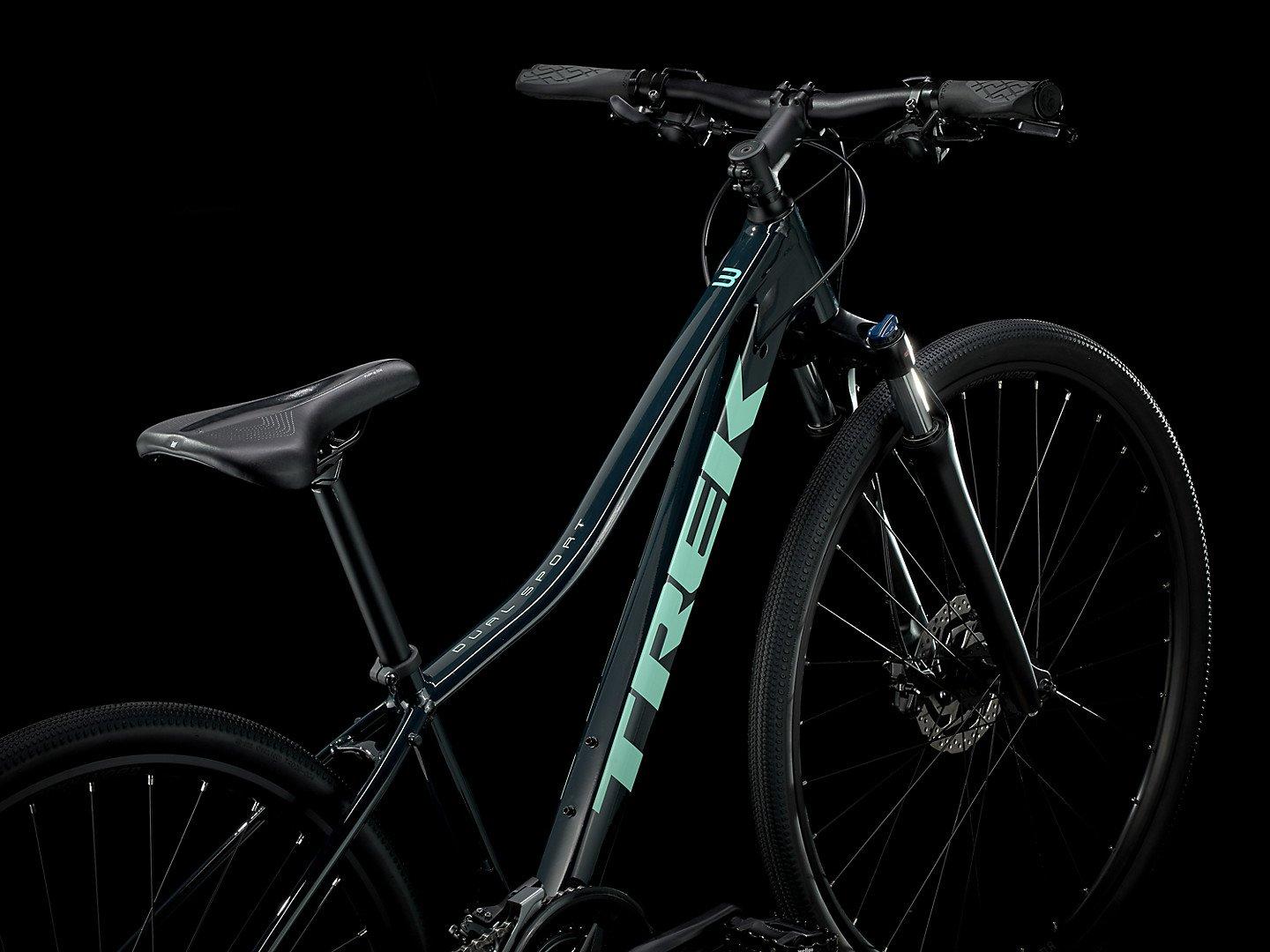 trek dual sport 2 women's hybrid bike 2019 miami green