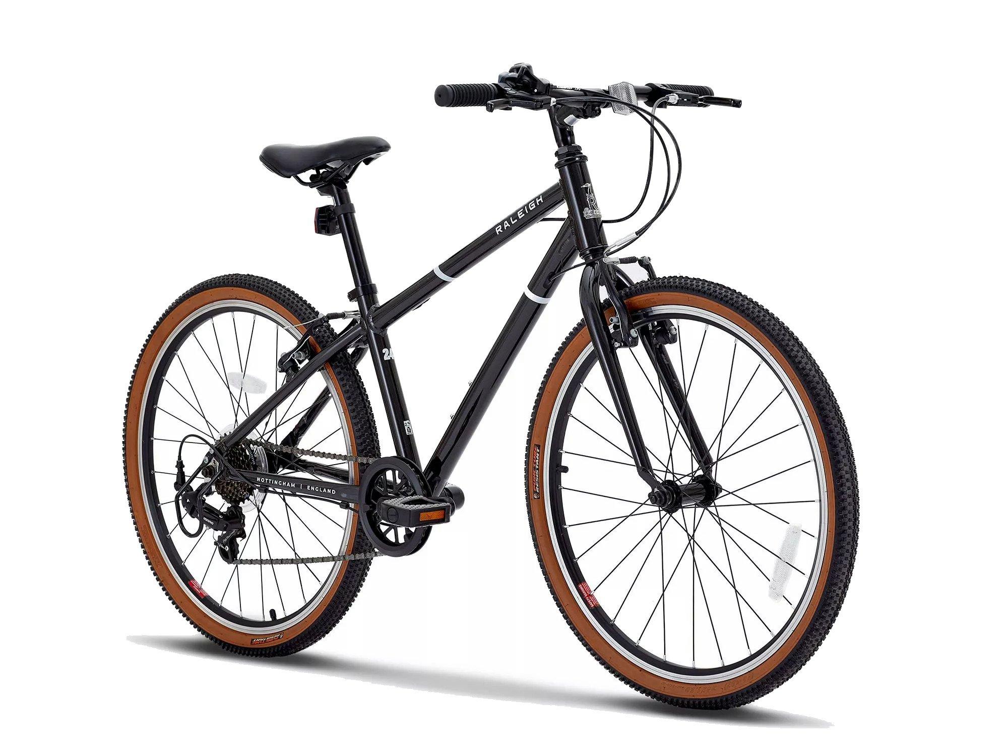 Raleigh Pop 24 Wheel Kids Bike Black Tiso