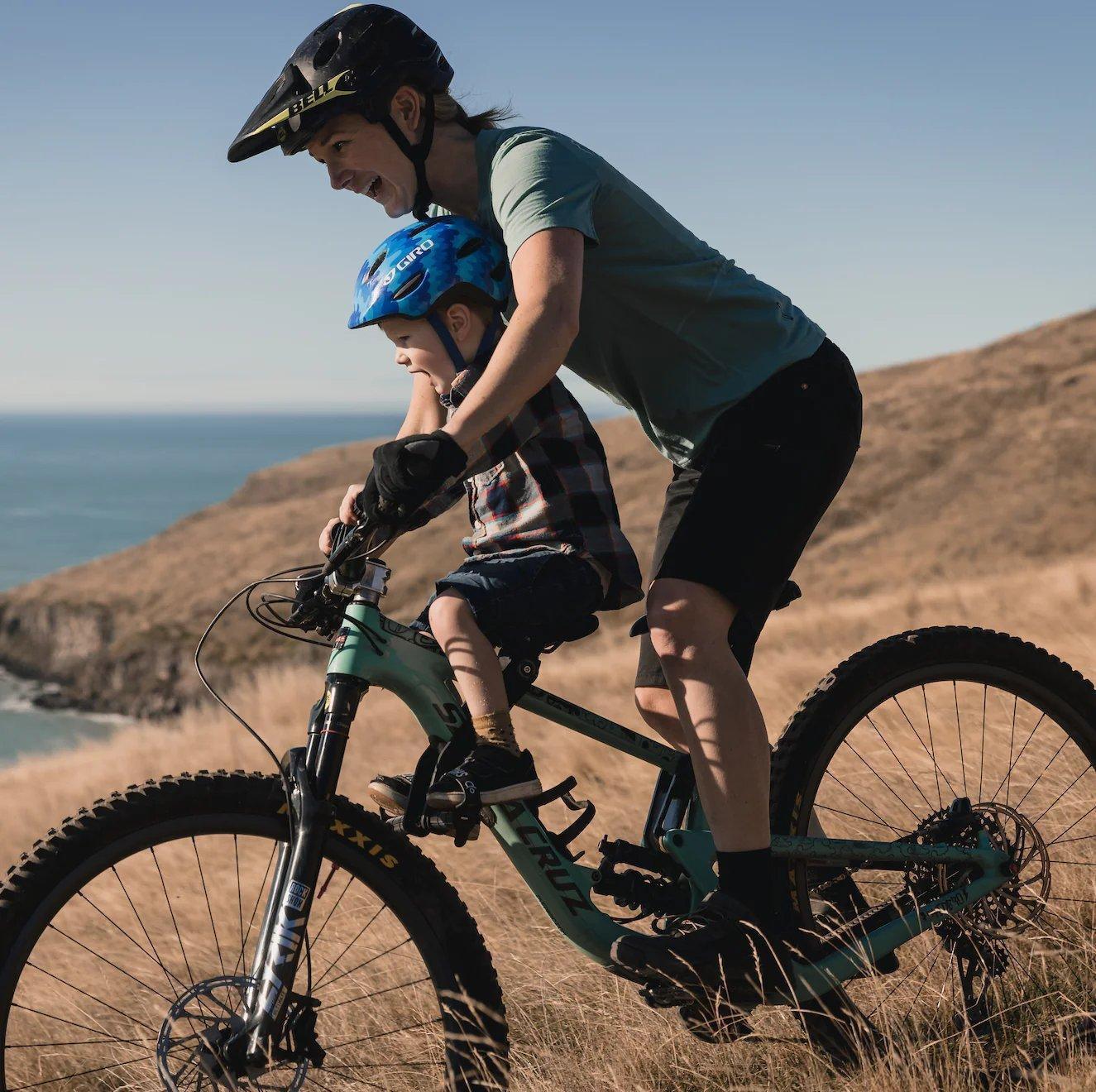 Shotgun Child Bike Seat Handlebars Combo Black Tiso UK