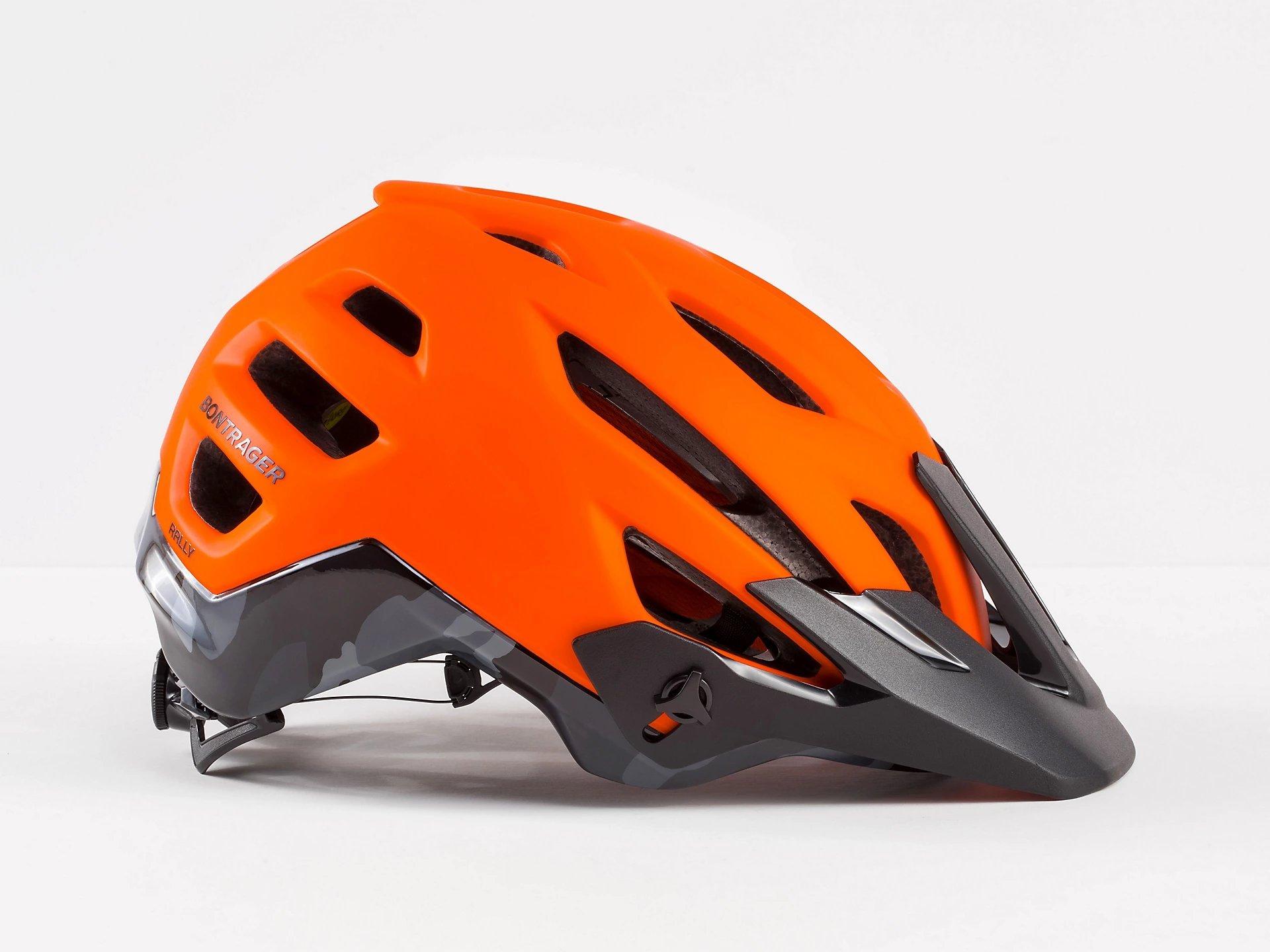 orange bicycle helmet