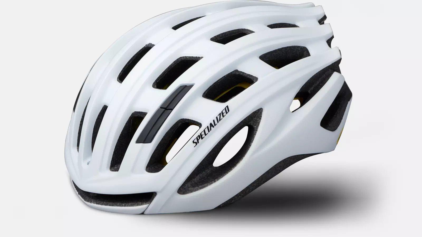 White specialized shop helmet