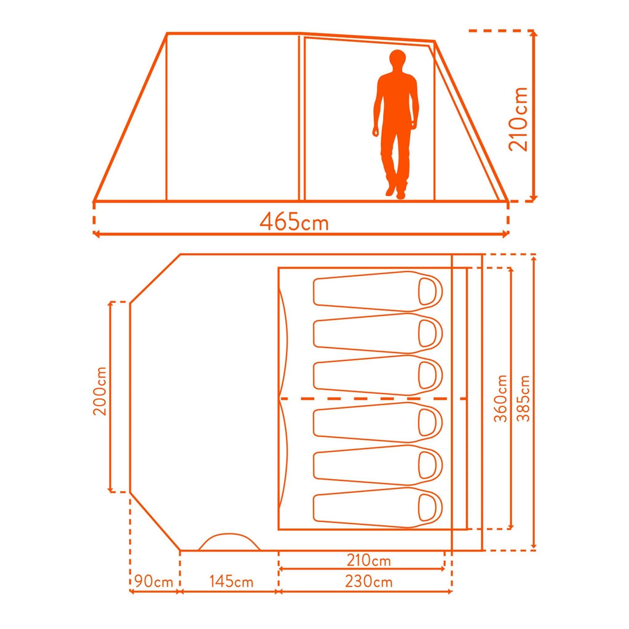 Eurohike 600 shop air tent