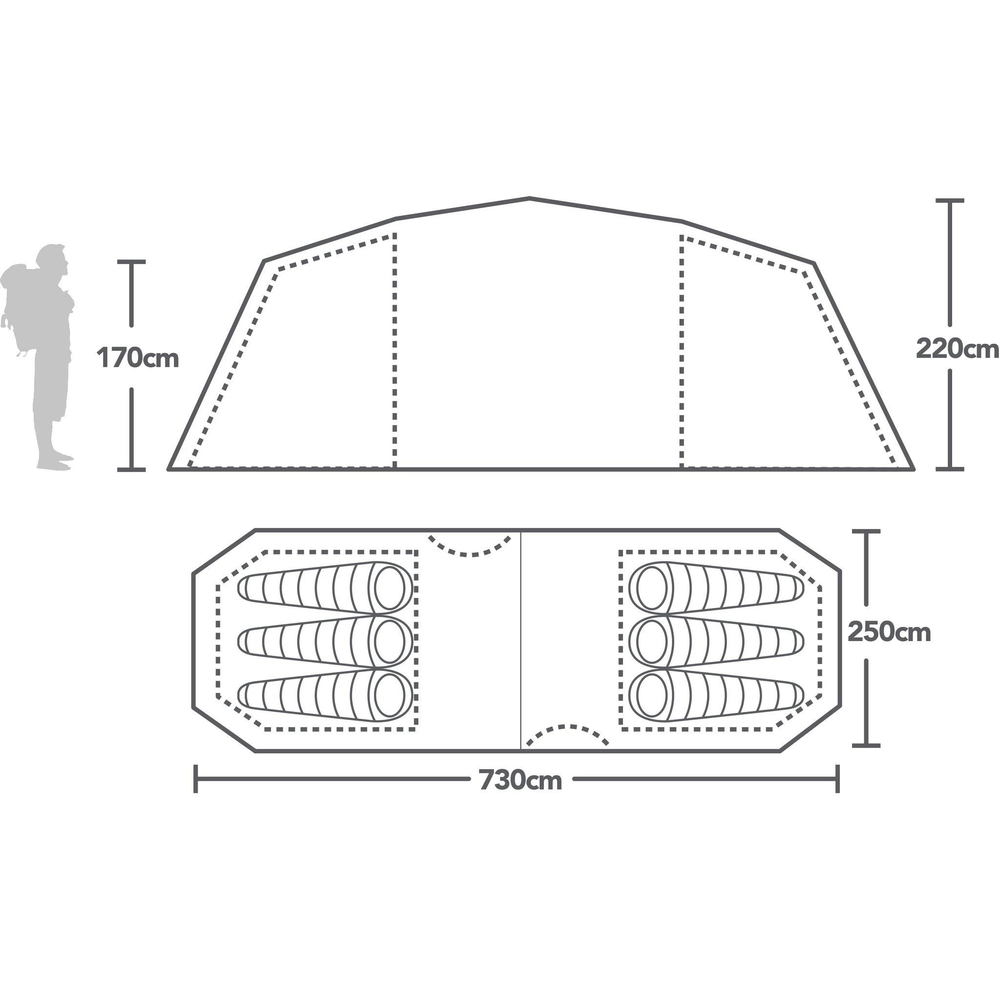 Berghaus air 6 store tent dimensions