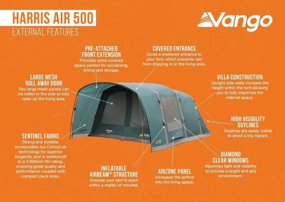 Vango Harris Air 500 5-Person Tent Tiso