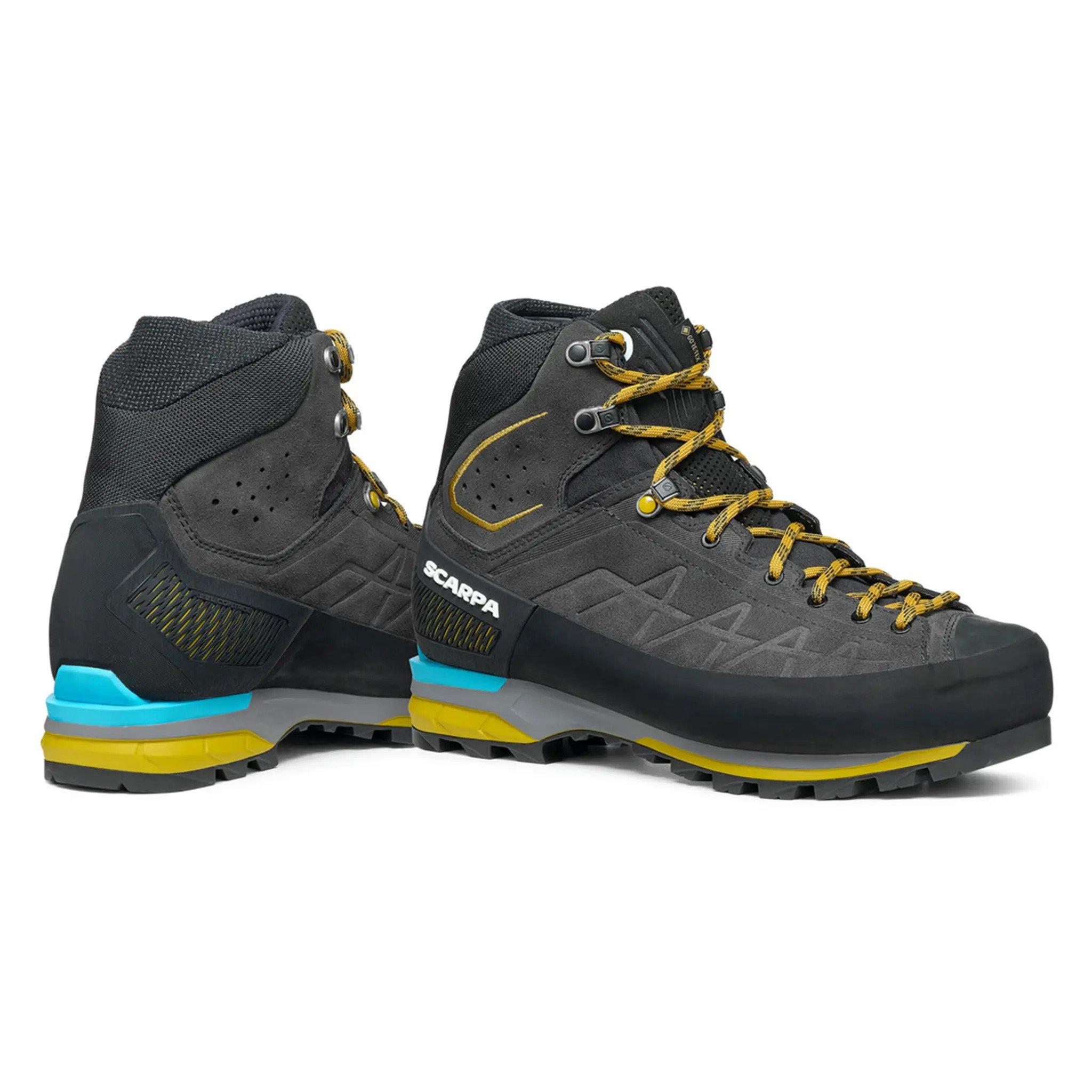 Scarpa Men's Zodiac Tech GORETEX Hiking Boots Grey Tiso