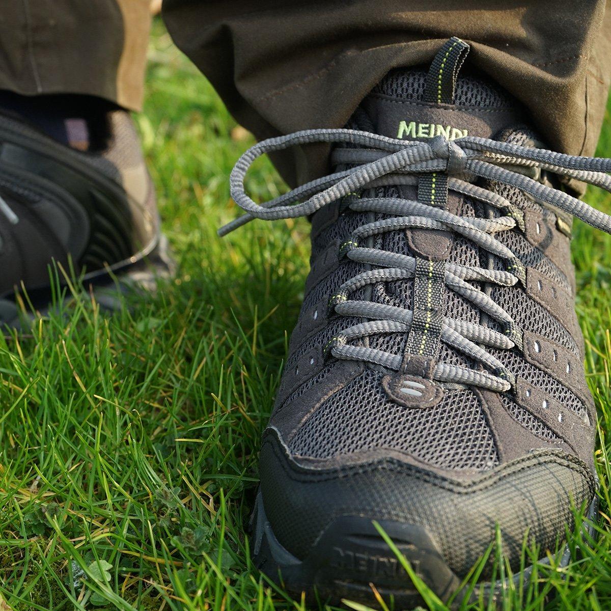 Meindl Men's Respond GORE-TEX Walking Shoes Grey Yellow Tiso