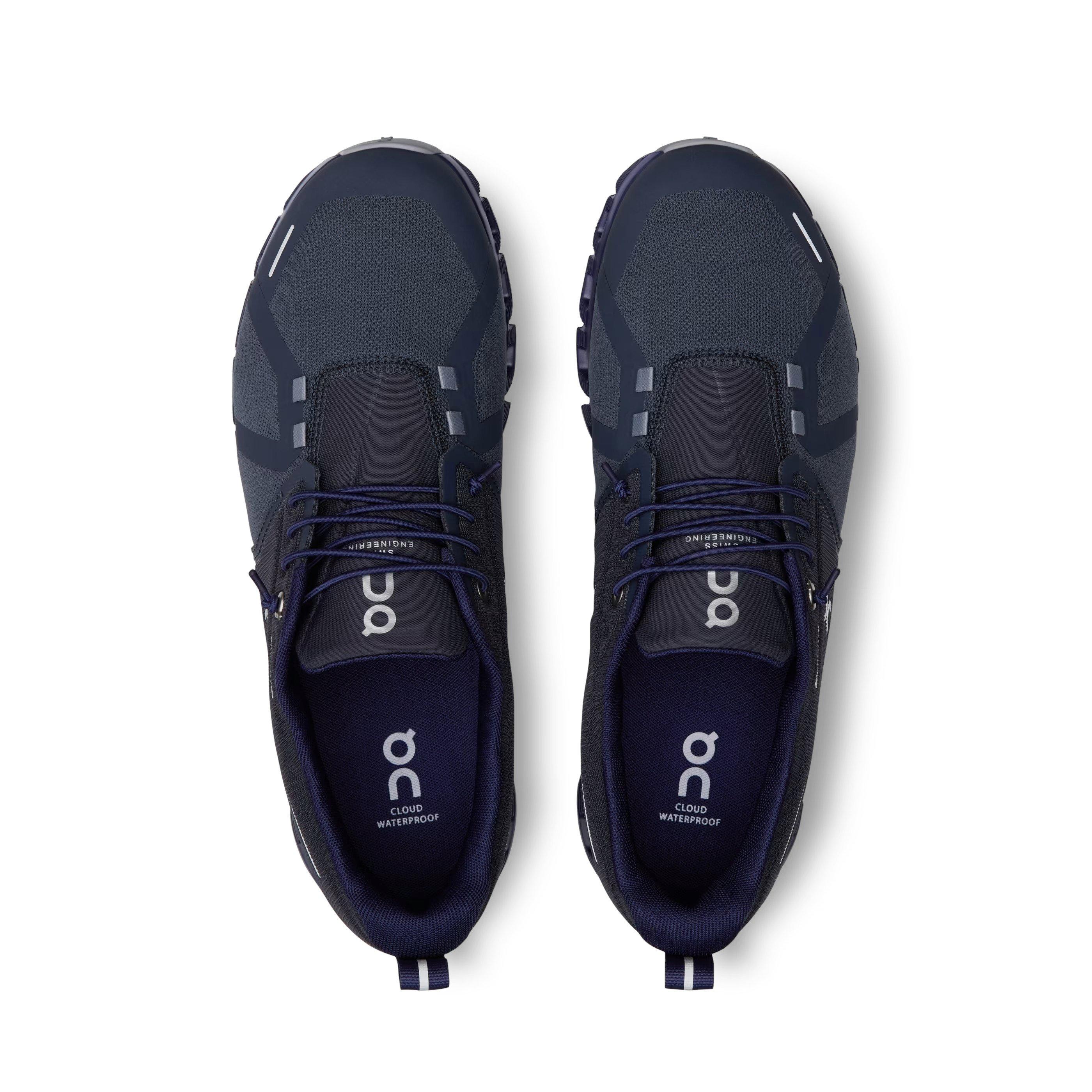 On Men s Cloud 5 Waterproof Shoes Navy Tiso