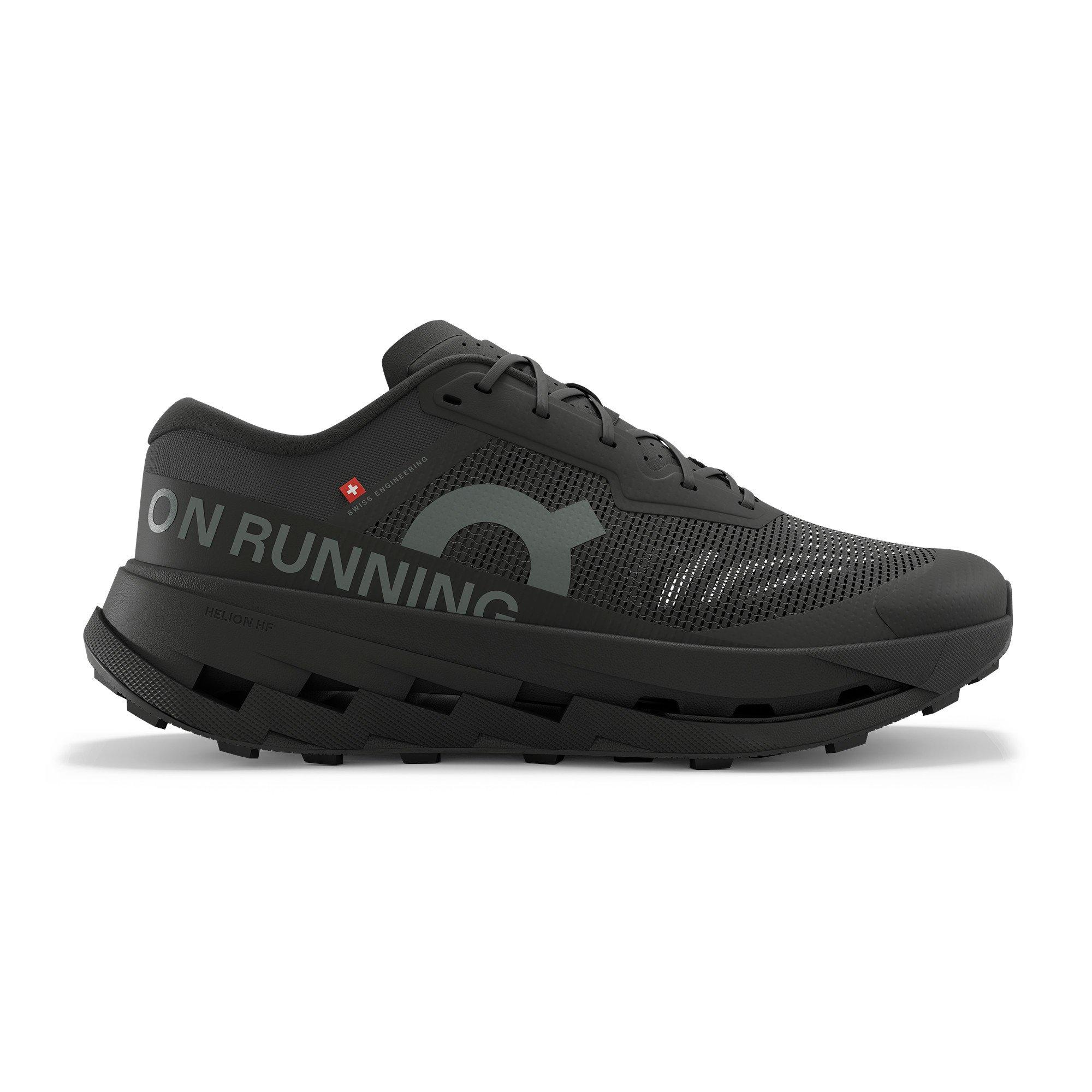 On Men's Cloudultra Trail Running Shoes Black Tiso