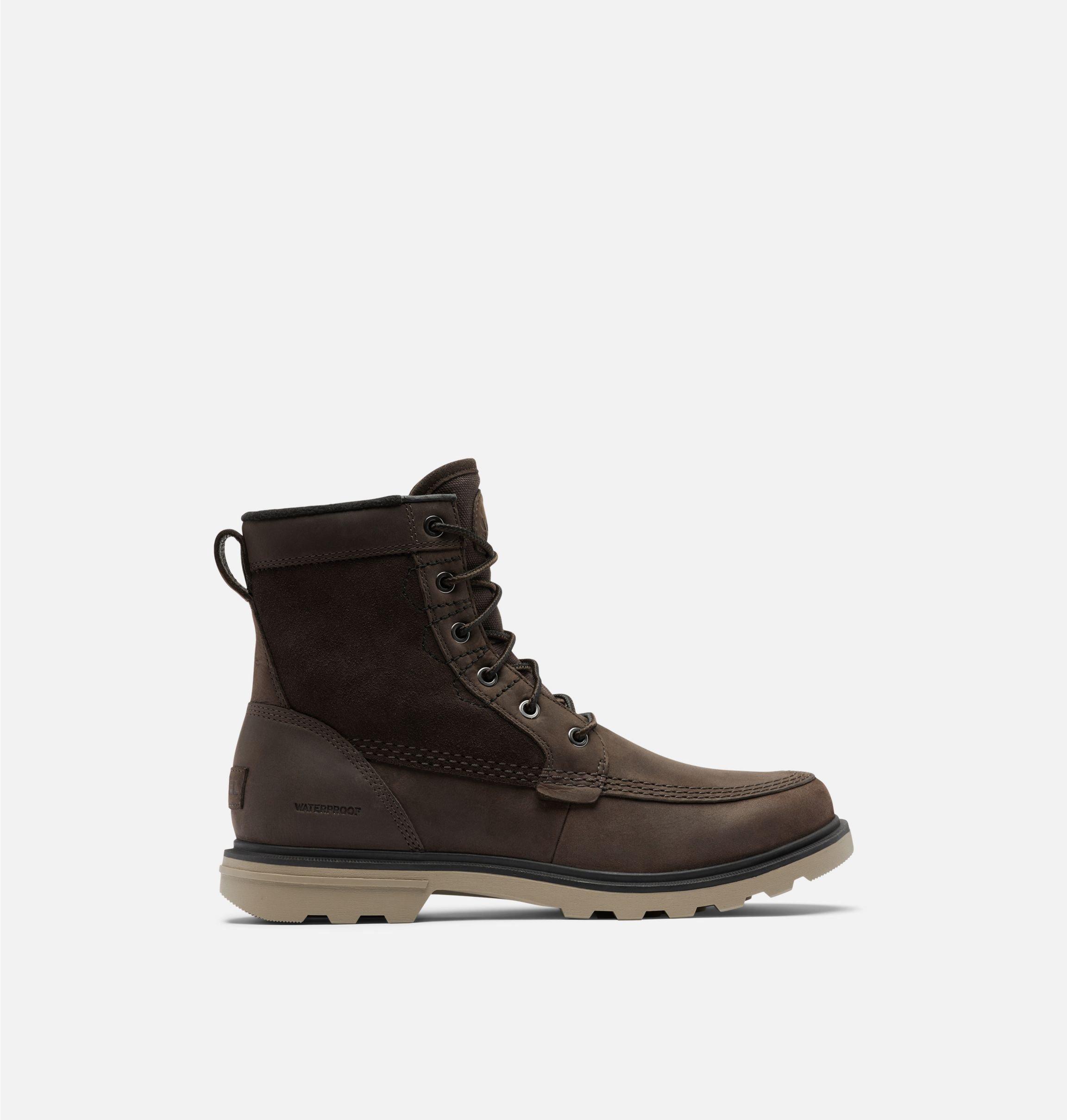 Sorel Men s Carson Storm Waterproof Winter Boots Dark Brown Tiso