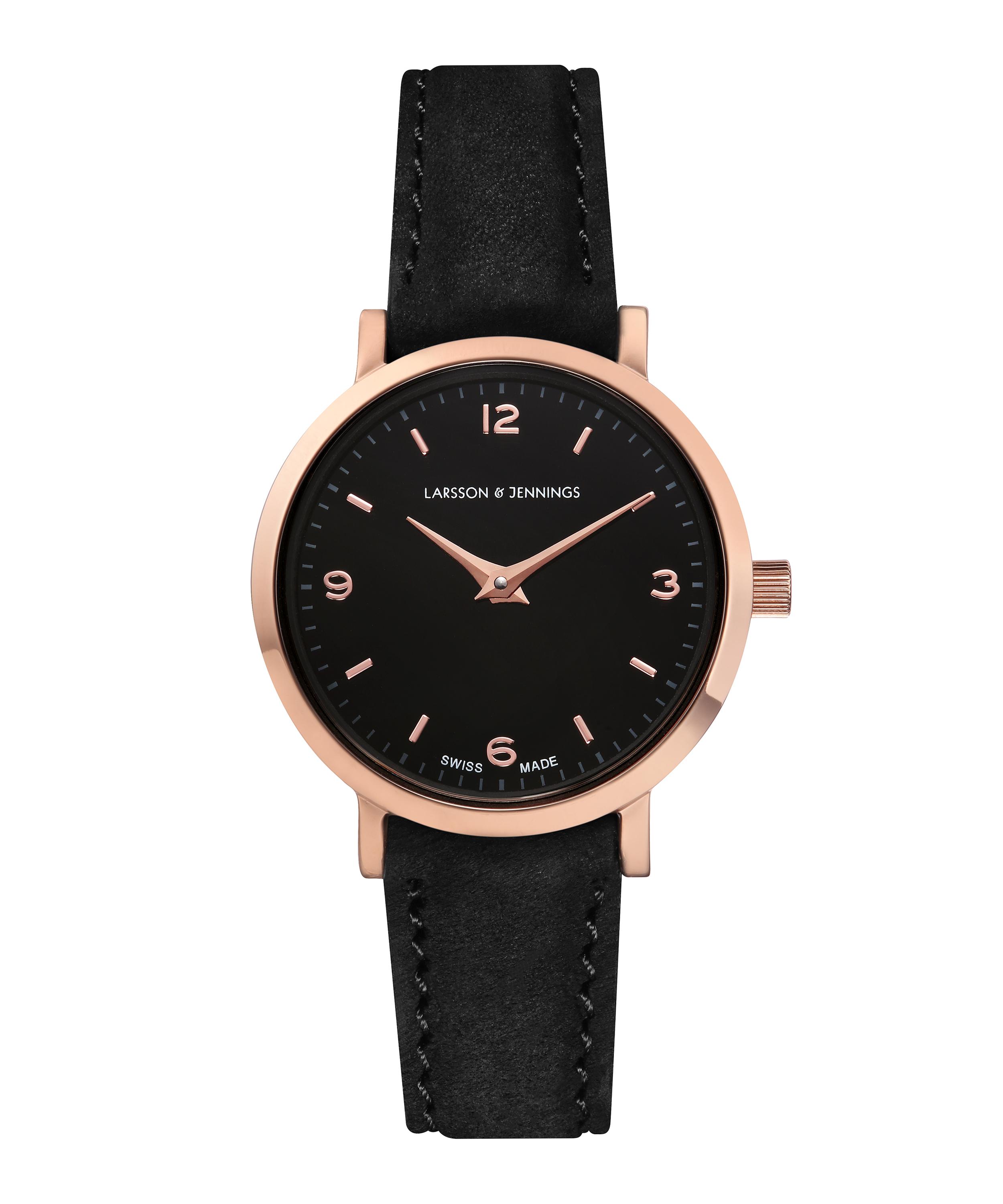 Lugano 26mm Rose Gold-Black Watch £215.0