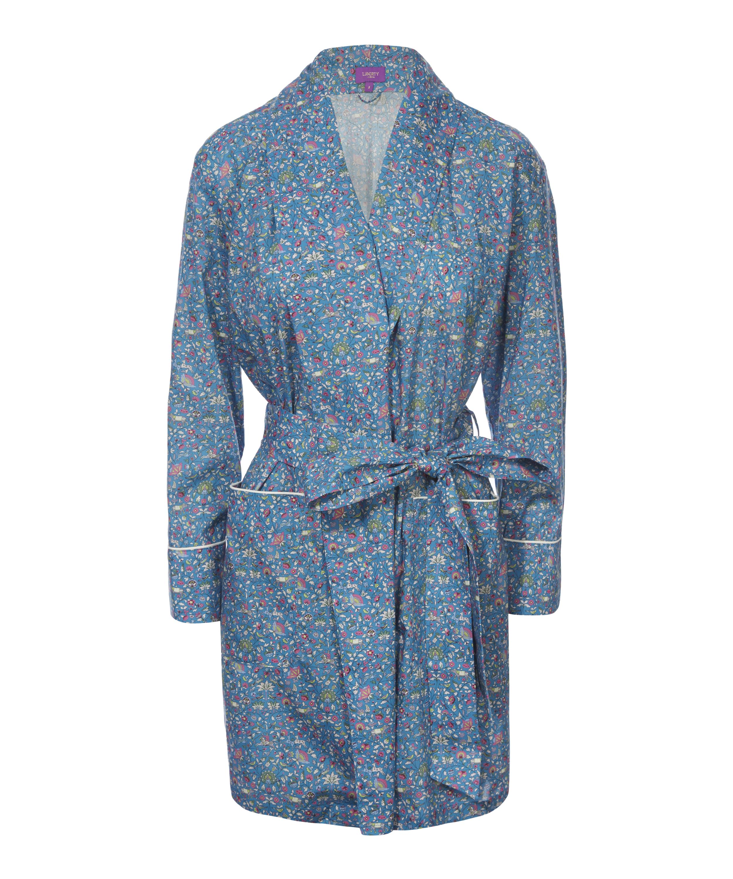Imran Short Cotton Robe Liberty London