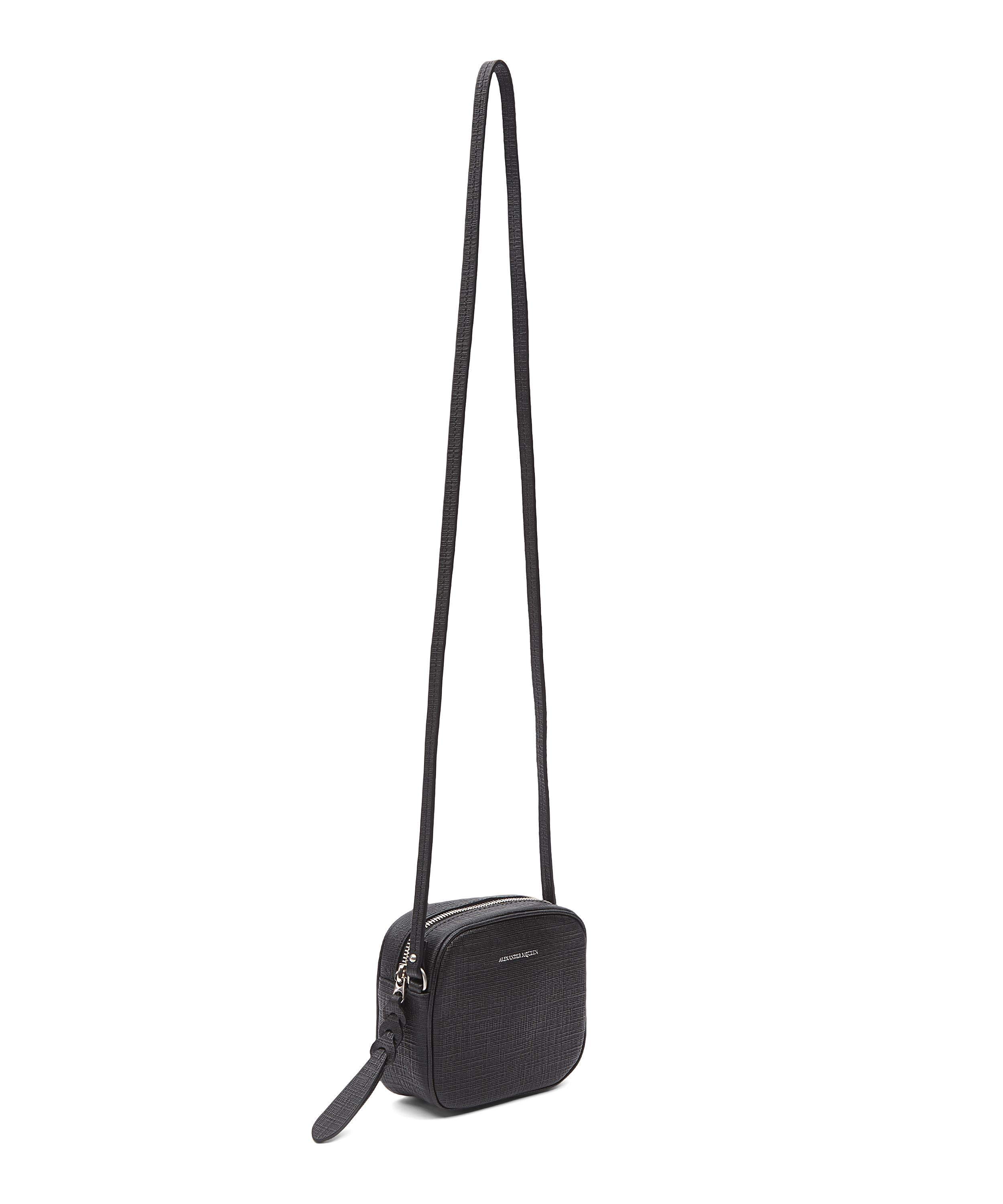 black mini camera bag