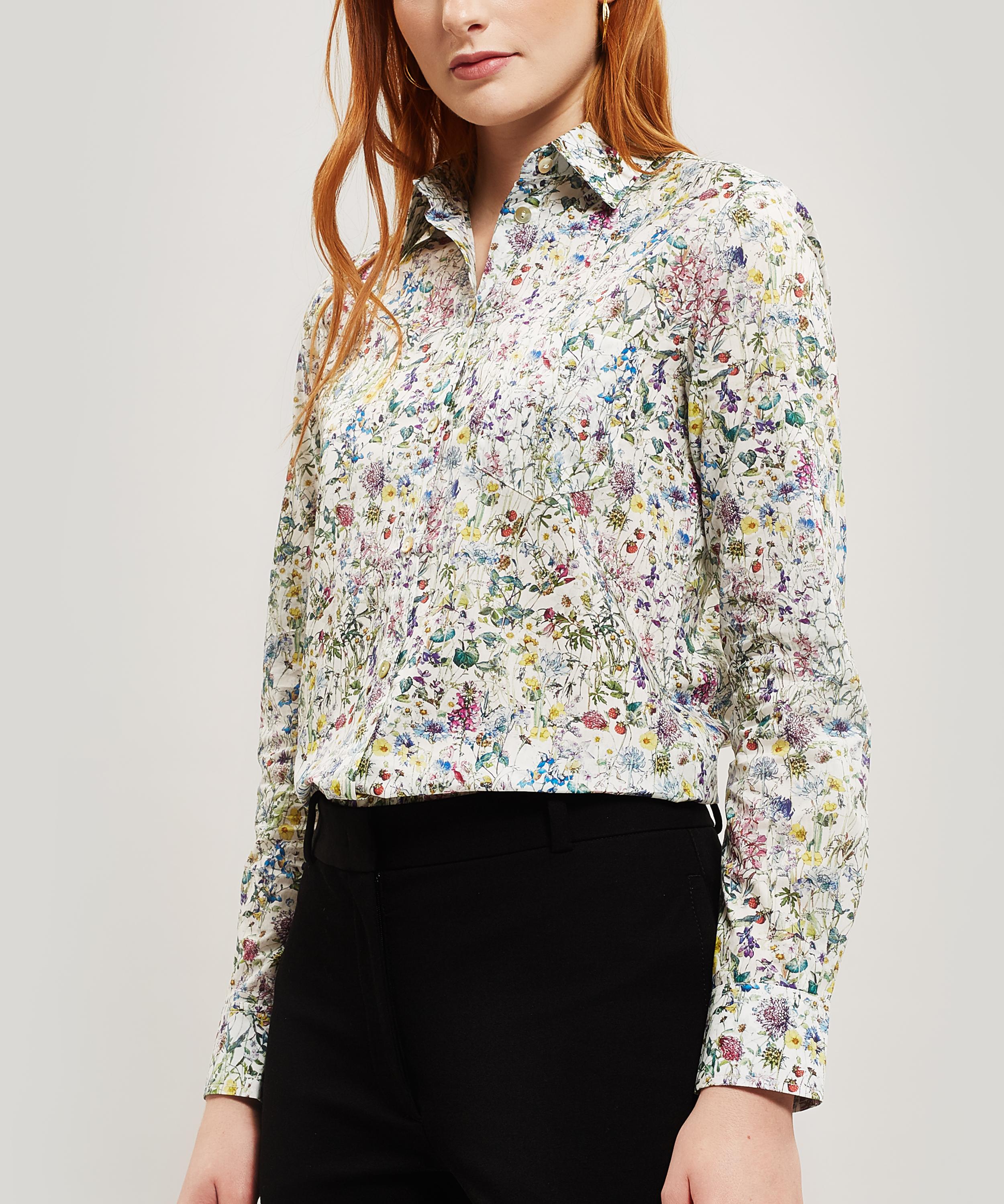 Wild Flowers Women’s Tana Lawn Cotton Bryony Shirt Liberty London