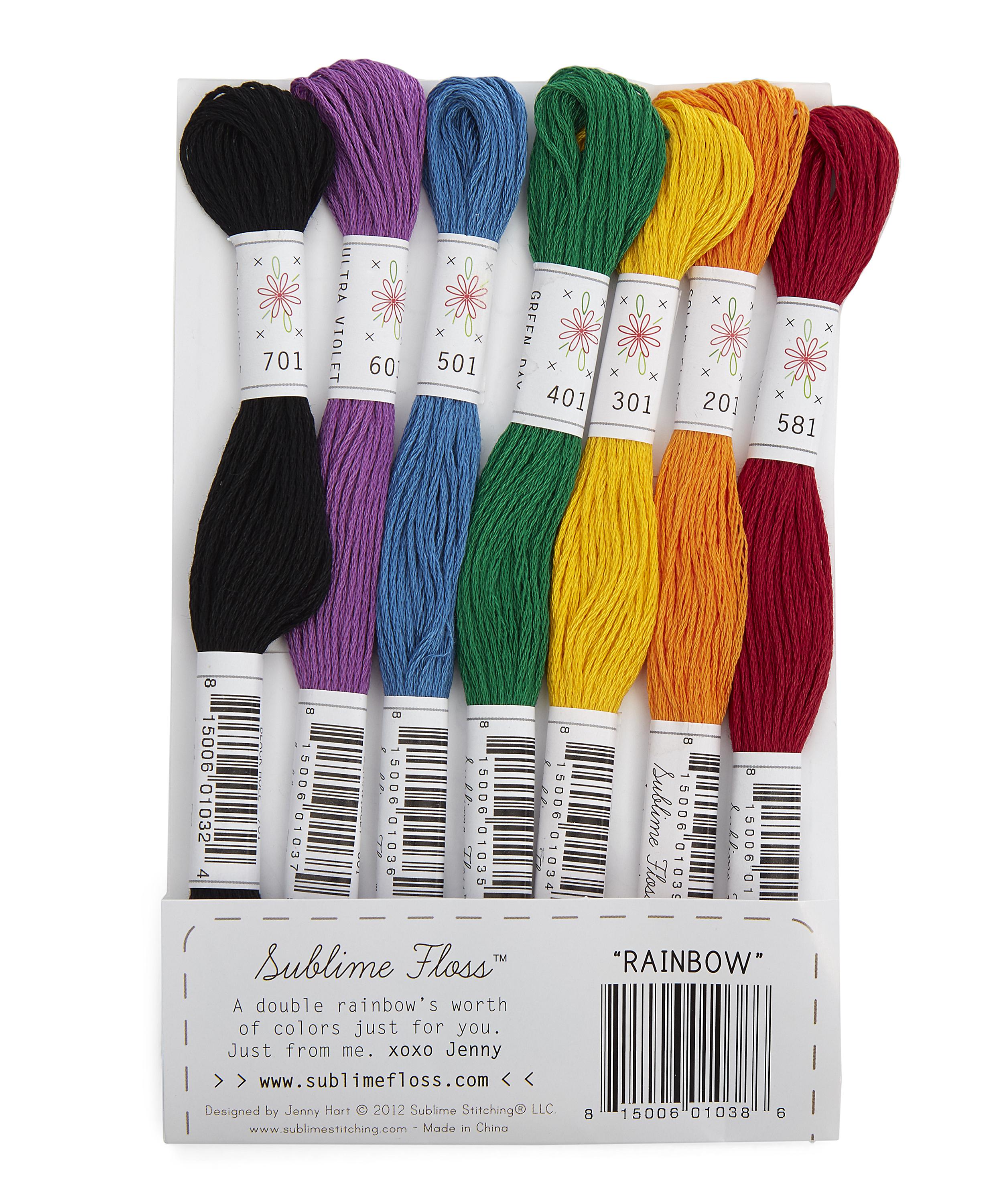 Rainbow Embroidery Thread Pack | Liberty London
