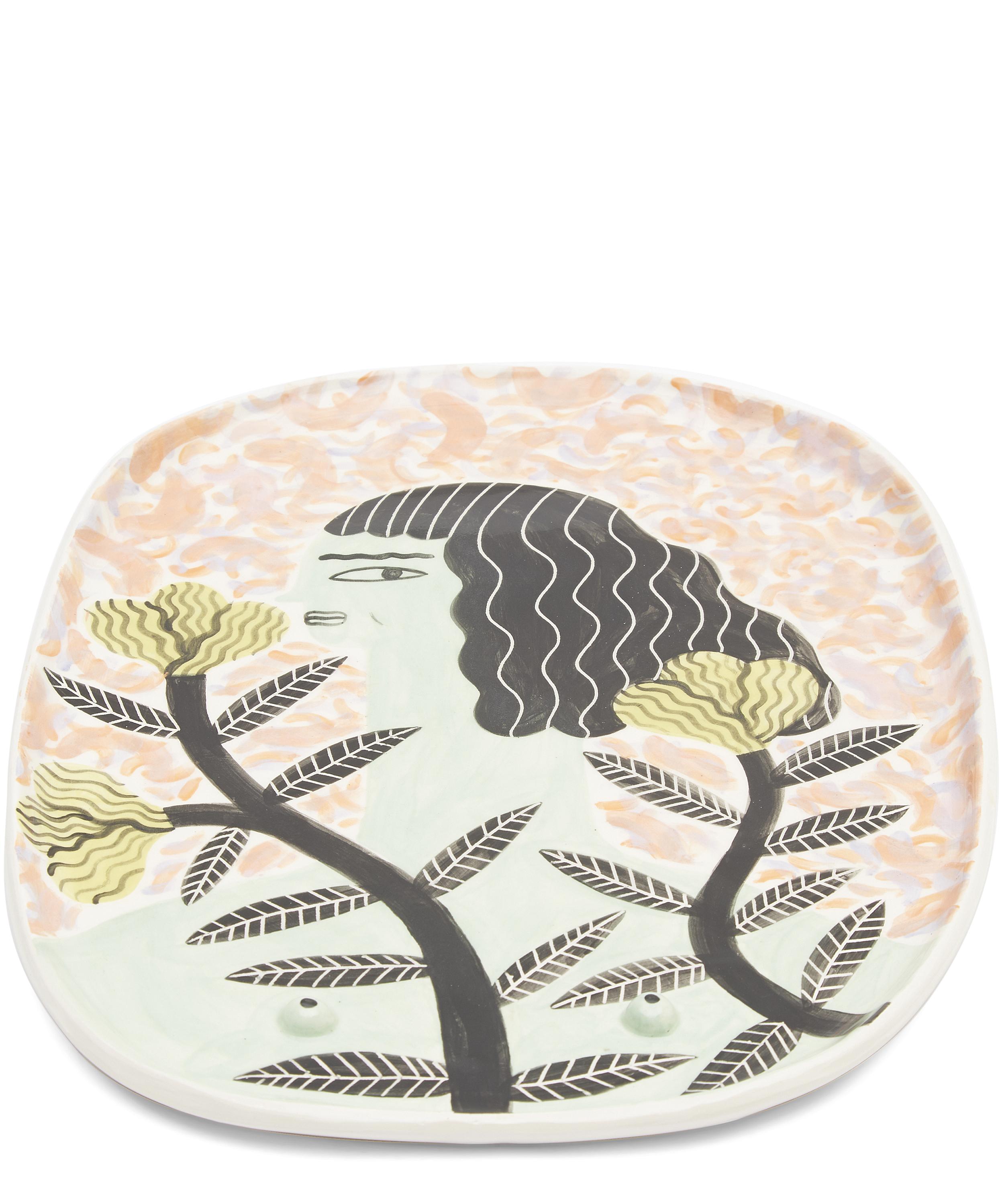 Green Girl Large Decorative Plate Liberty London