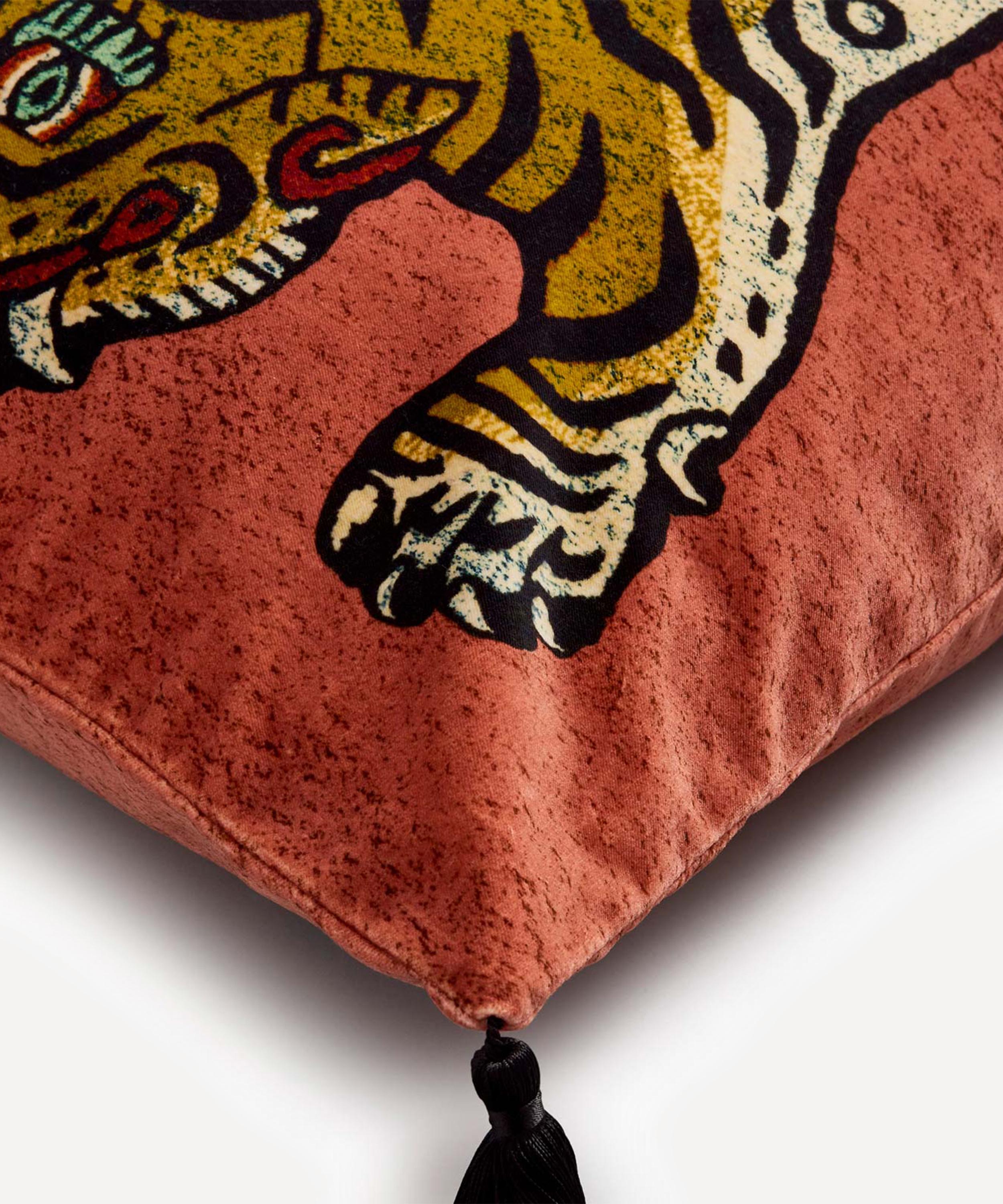 Saber Large Velvet Cushion Liberty London