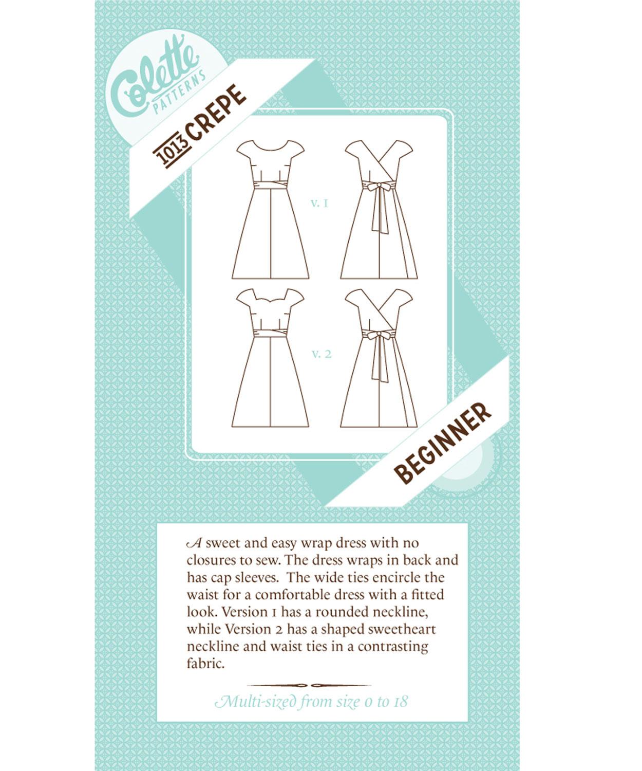 Crepe Dress Sewing Pattern Liberty London