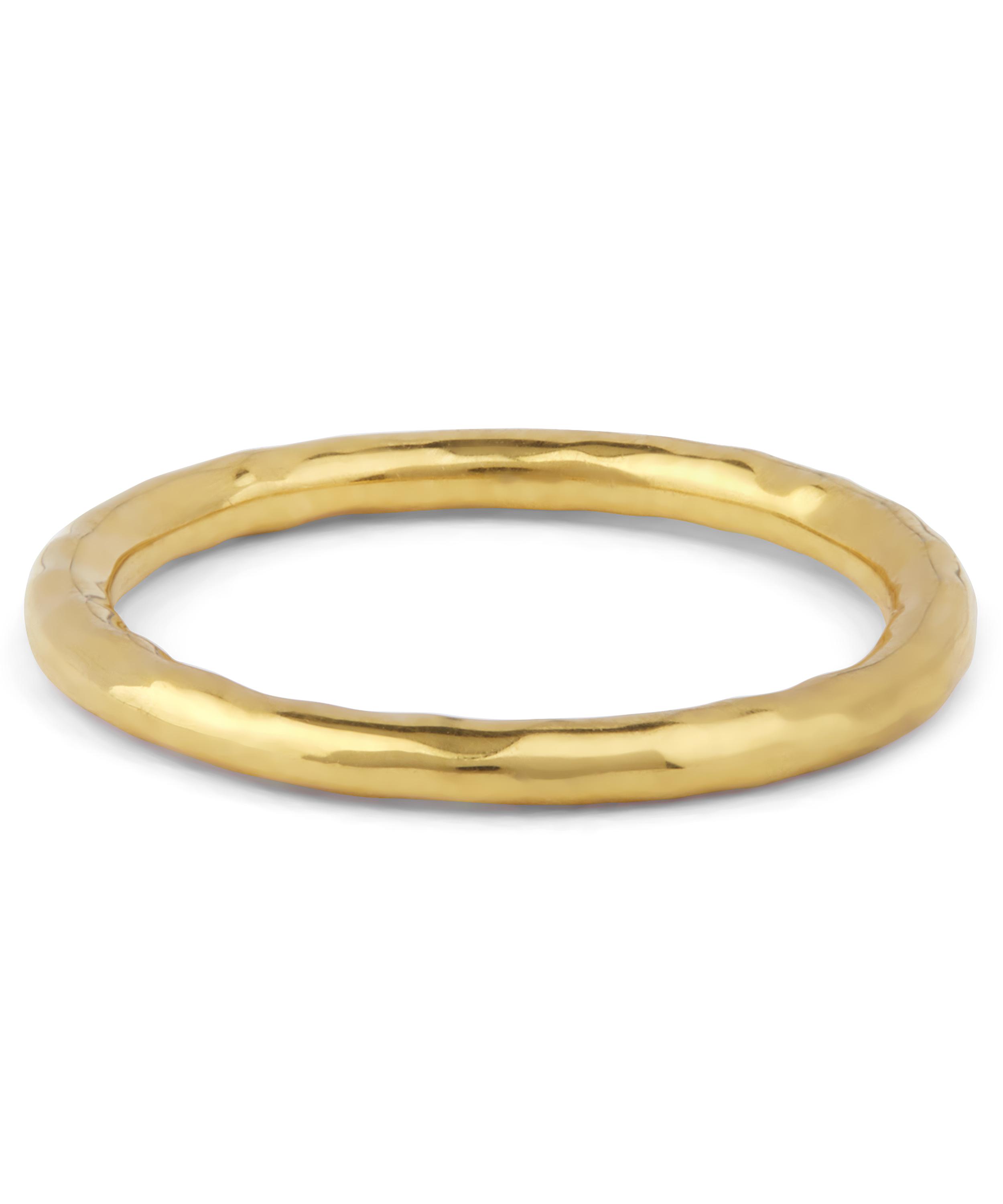 Gold Vermeil Hammered Ring Liberty London