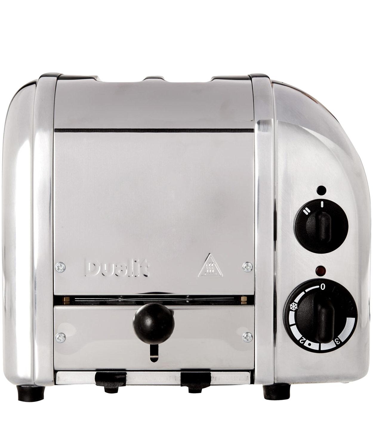 Polished Stainless Steel 2 Slice Toaster Liberty London