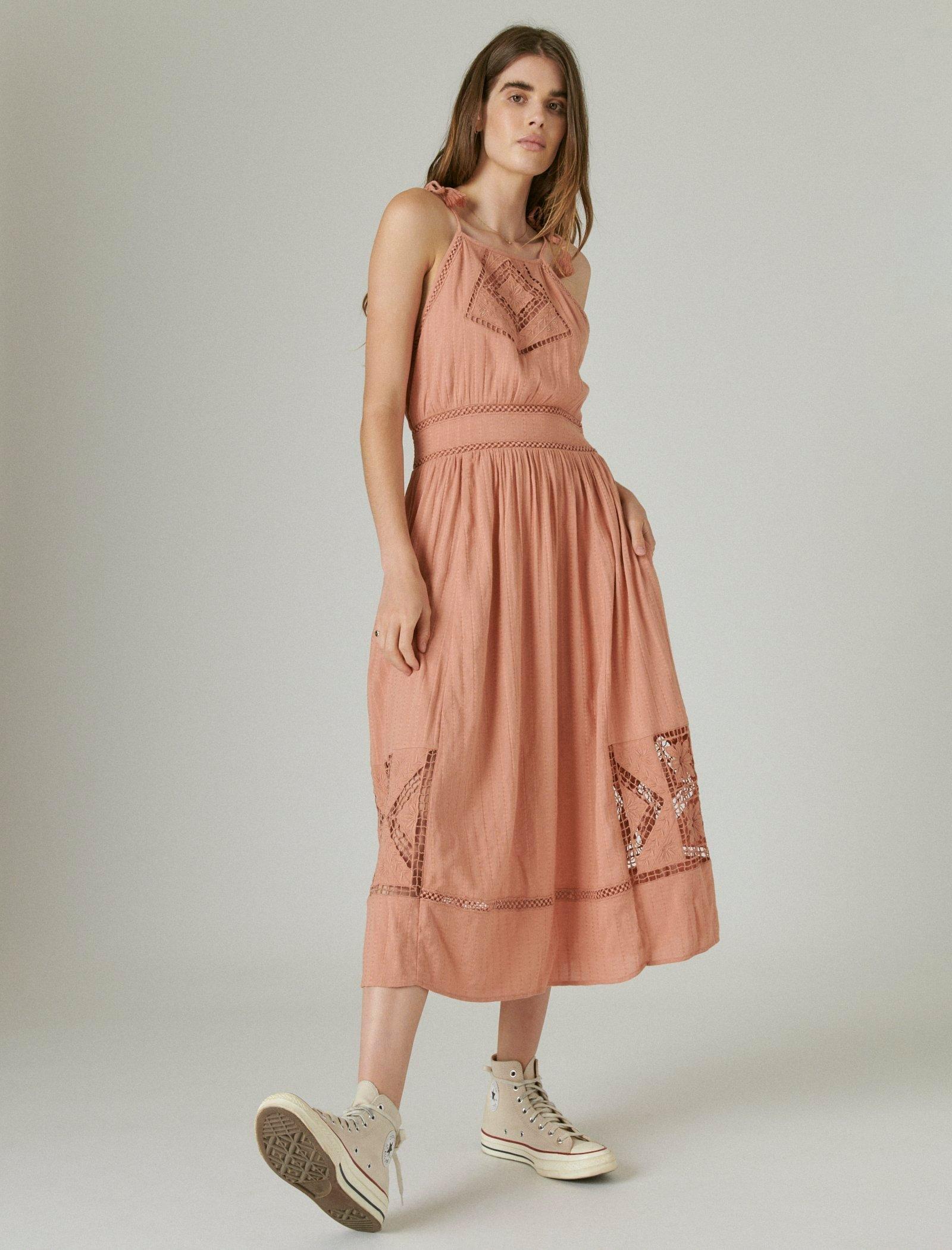 lucky brand sleeveless babydoll dress