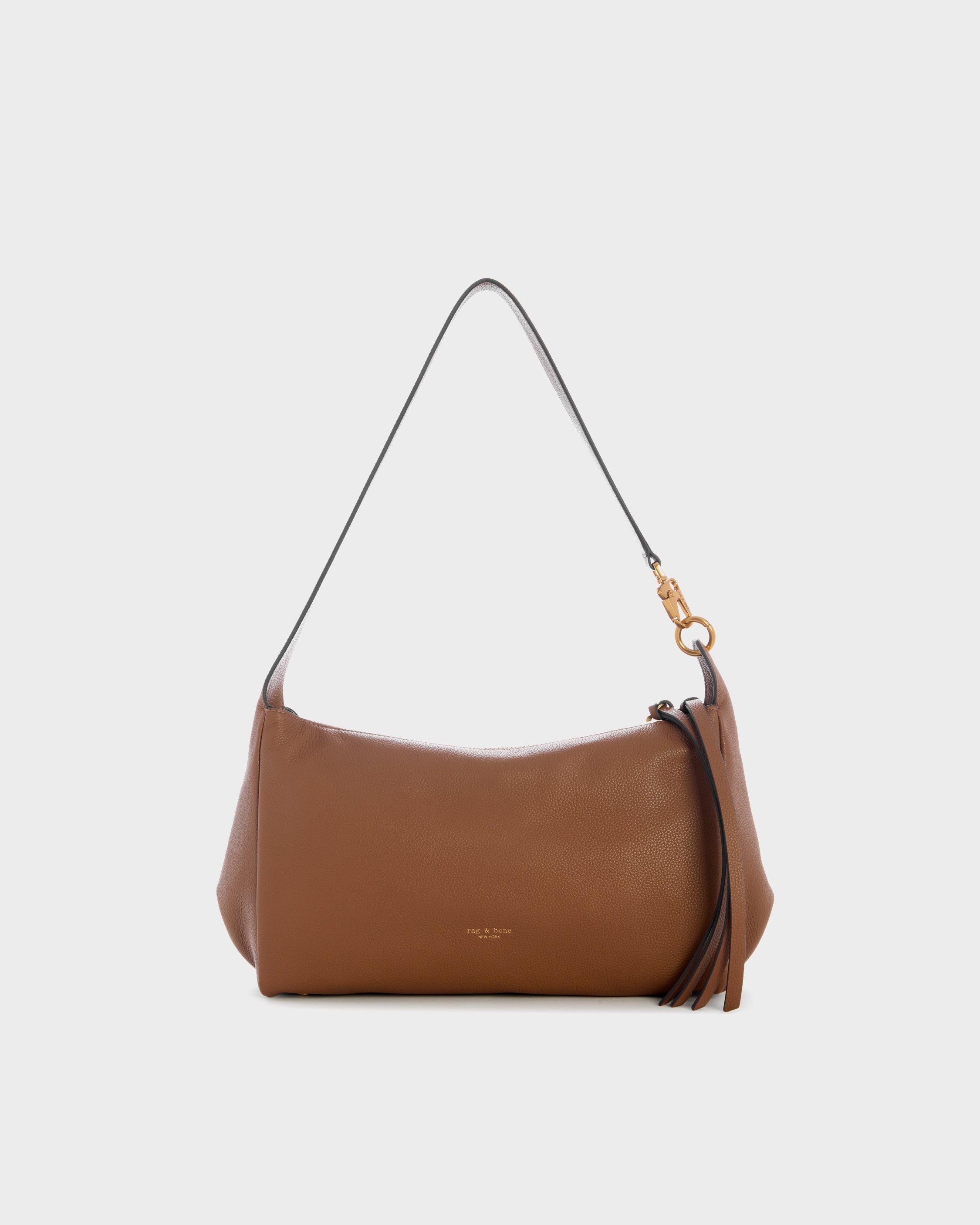 Rag & Bone Downtown Leather Shoulder Bag In Brown