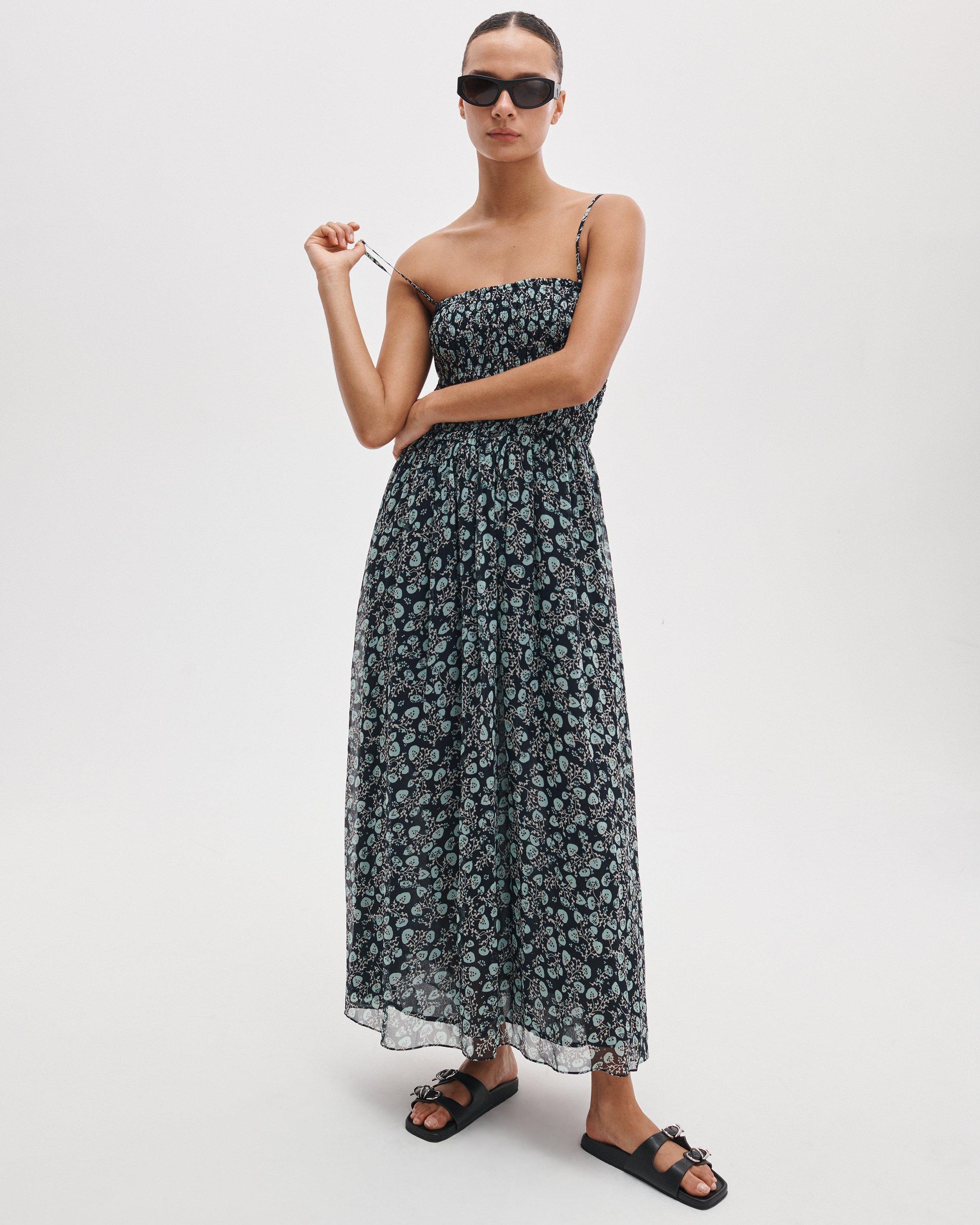 Hallie Strapless Floral Dress