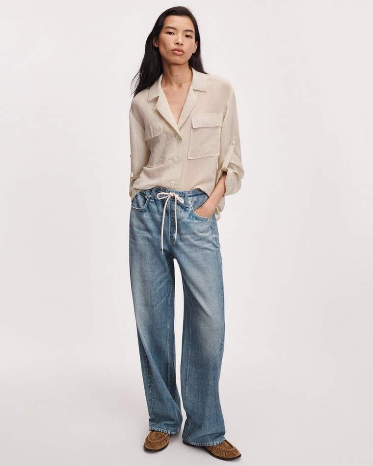 Rb Miramar Drawstring Wide-leg Pant