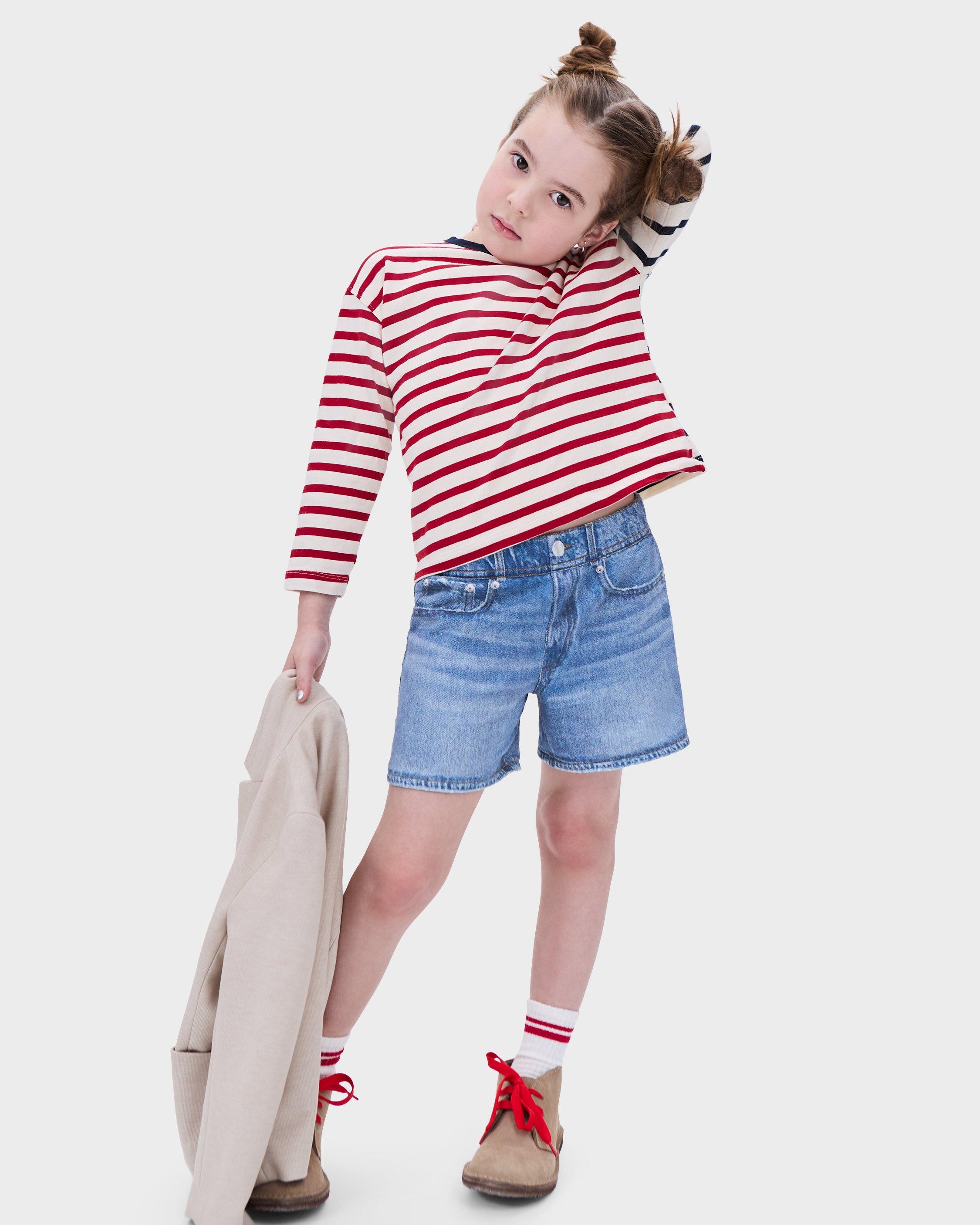 Rag & Bone Mini Rb Miramar Shorts In Blue