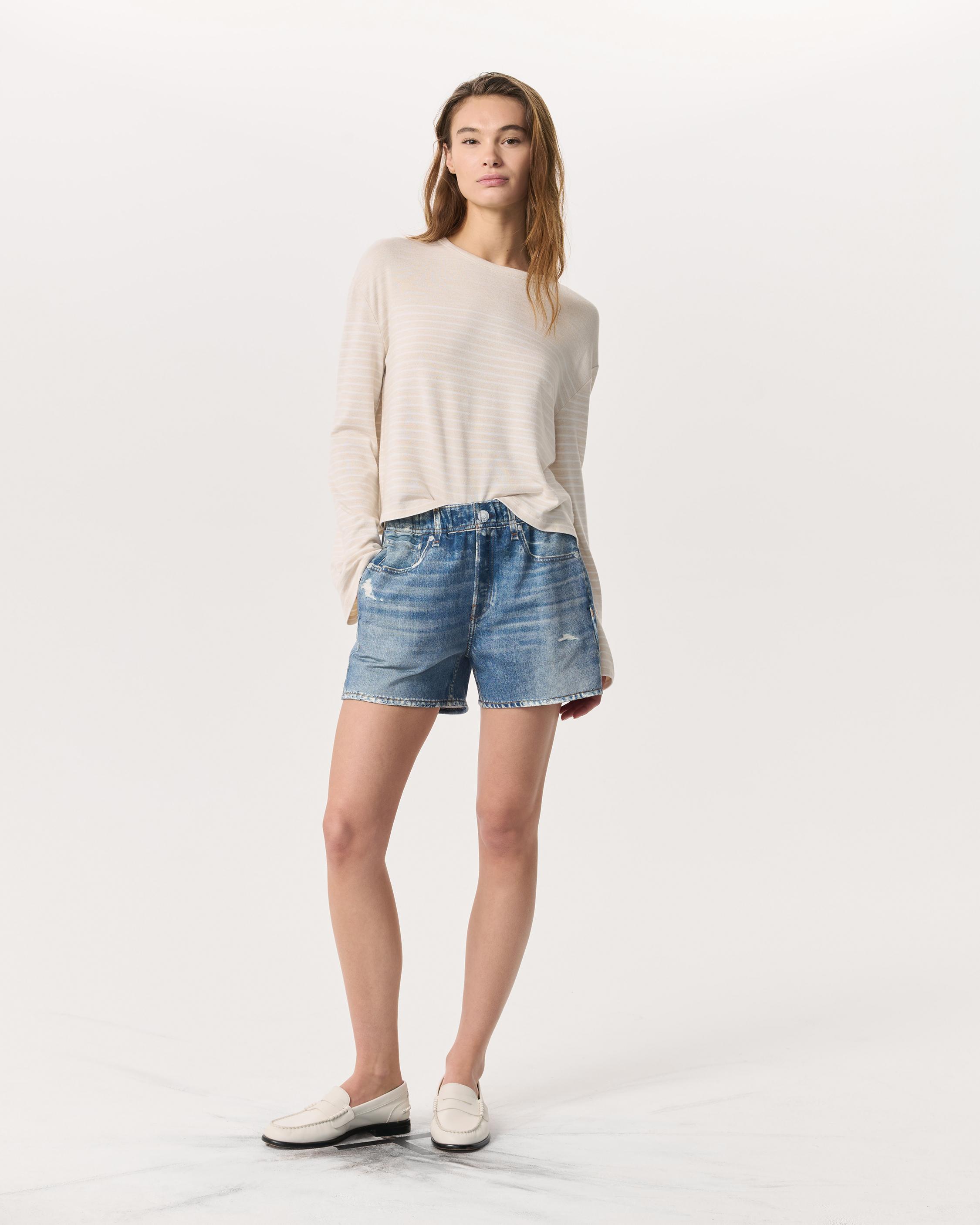 Rag & Bone Rb Miramar Walking Shorts In Blue