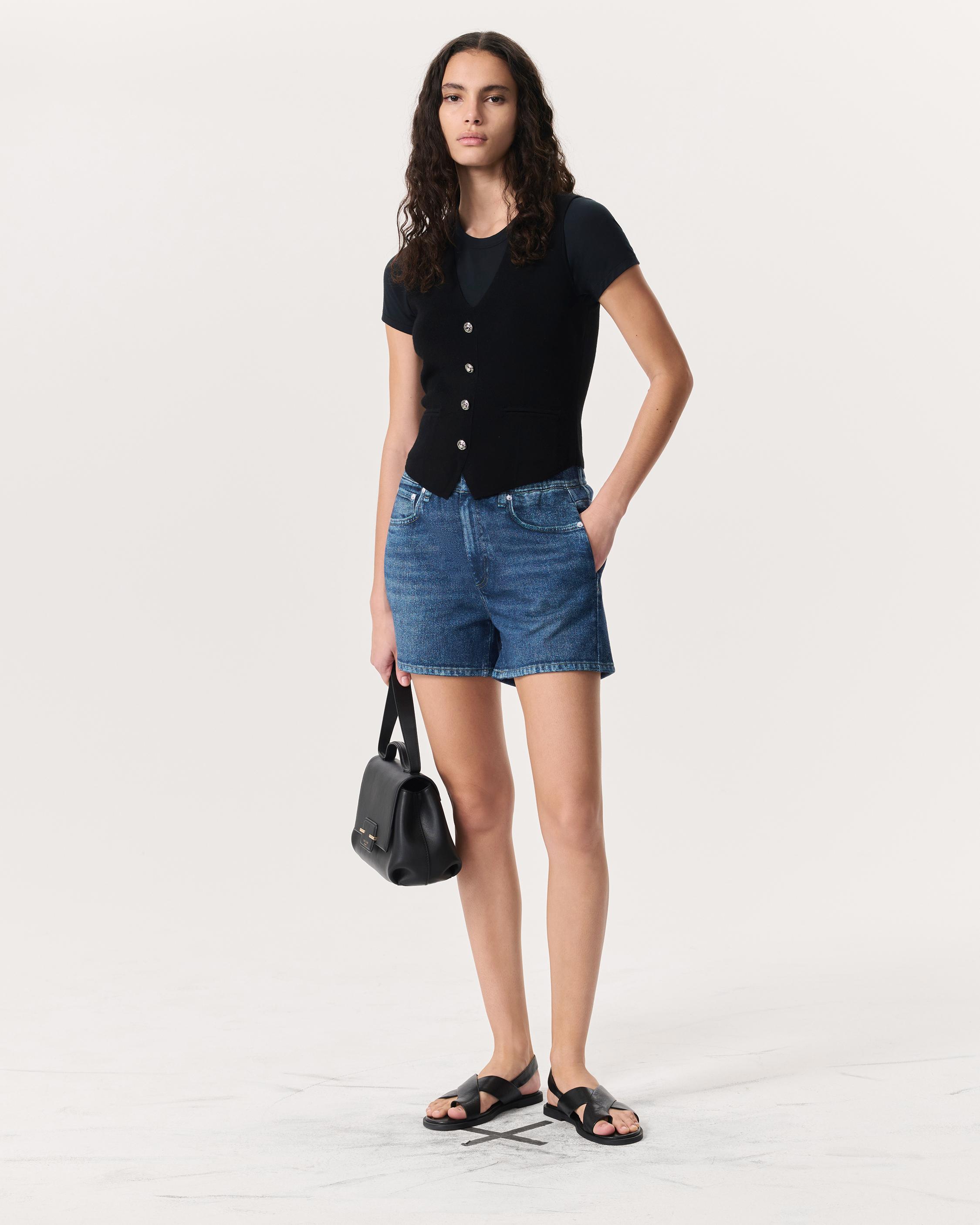 Rag & Bone Rb Miramar Walking Shorts In Blue