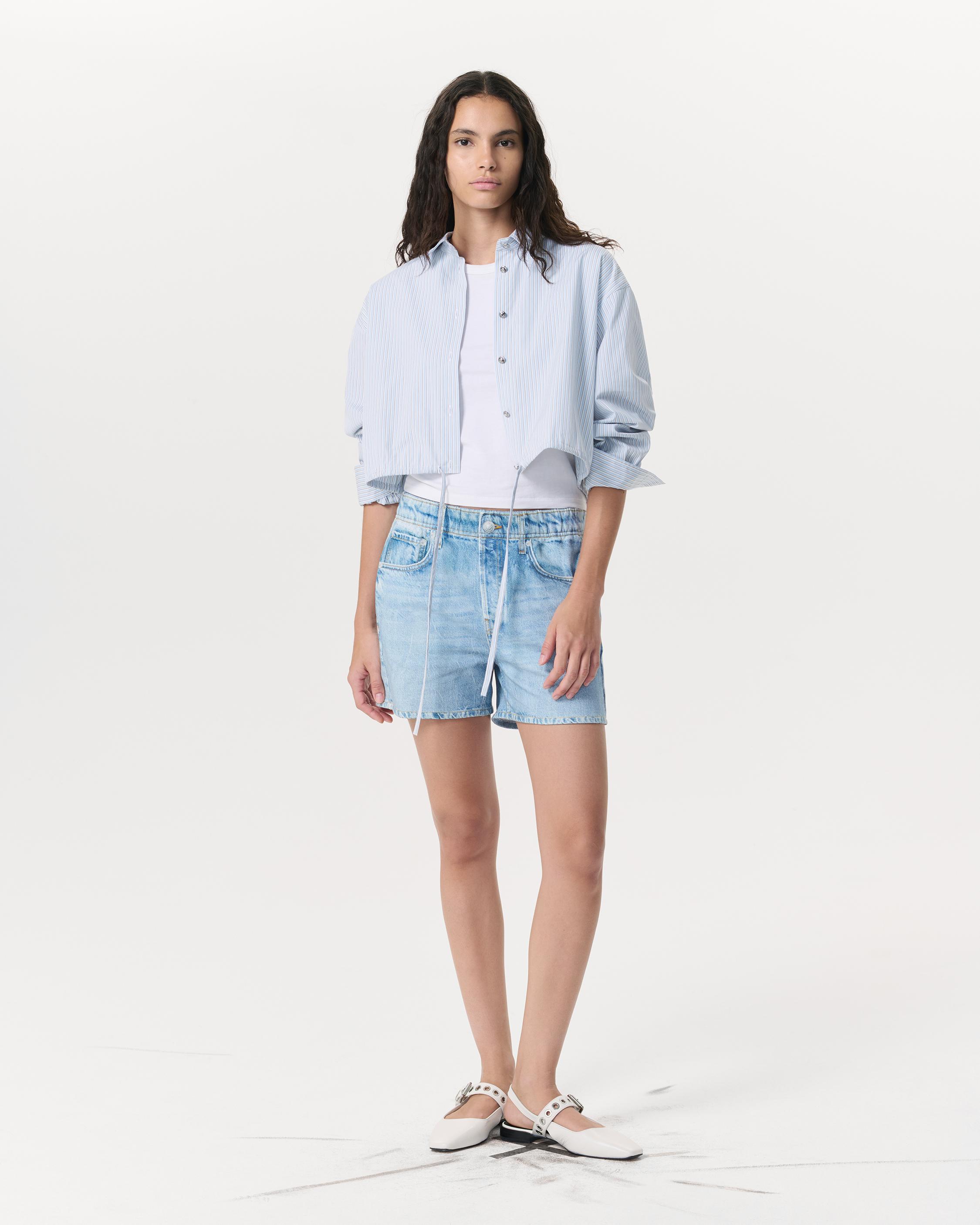 Rag & Bone Rb Miramar Walking Shorts In Blue