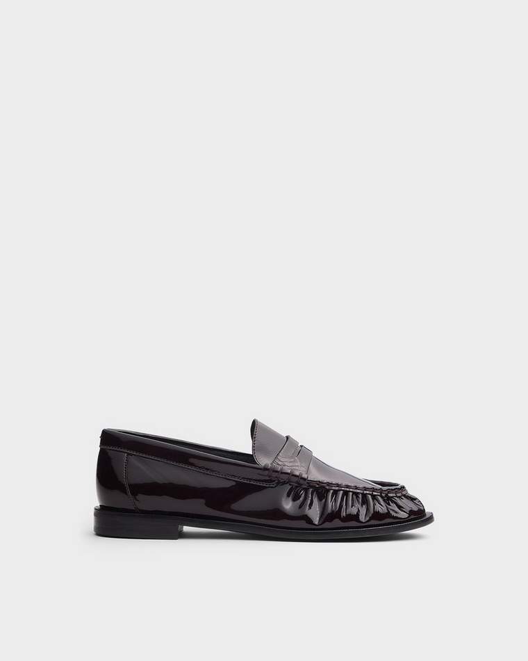 Rag & Bone Lexi Leather Loafer In Morello Patent