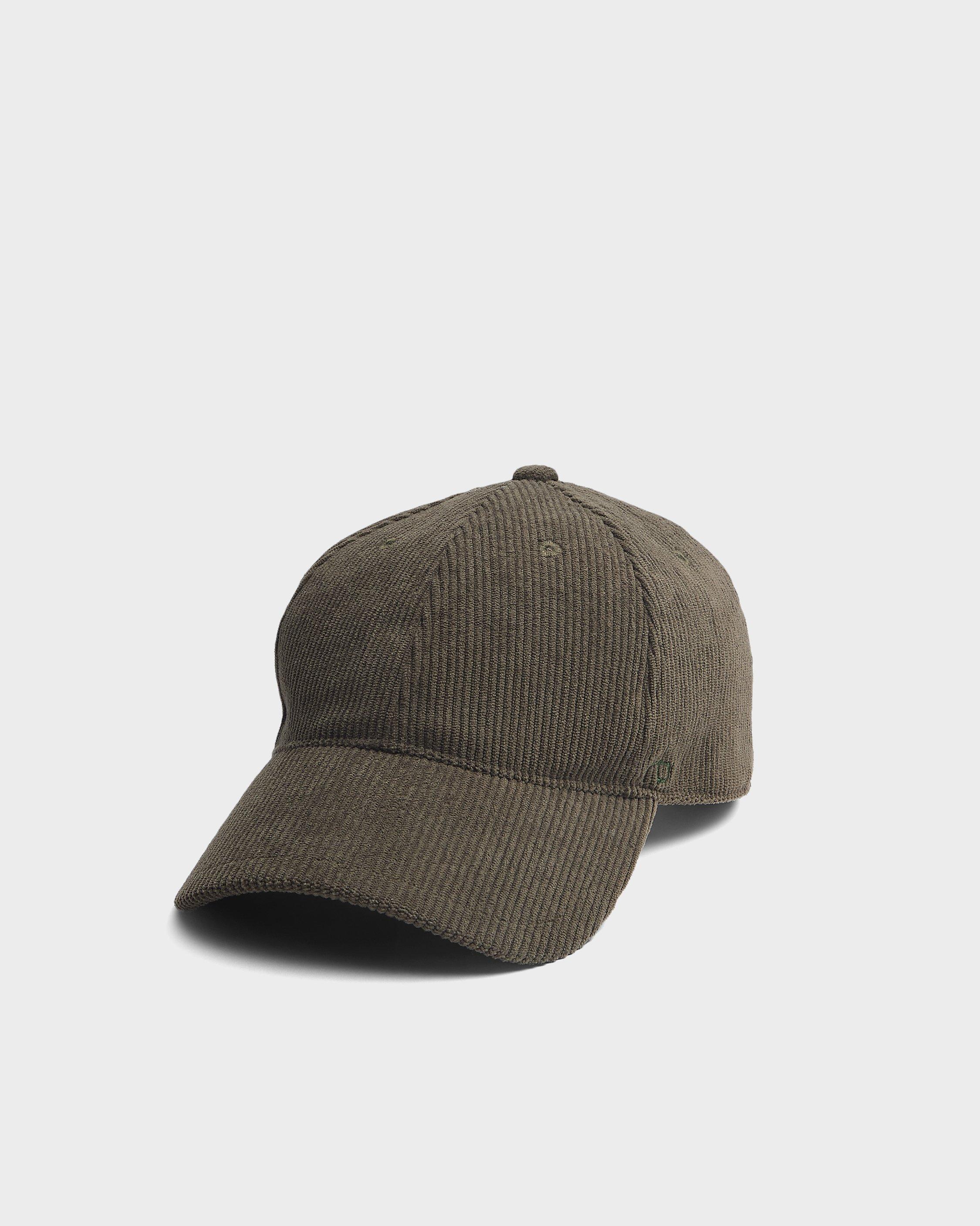 Rag & Bone Miles Corduroy Baseball Cap In Olive Corduroy