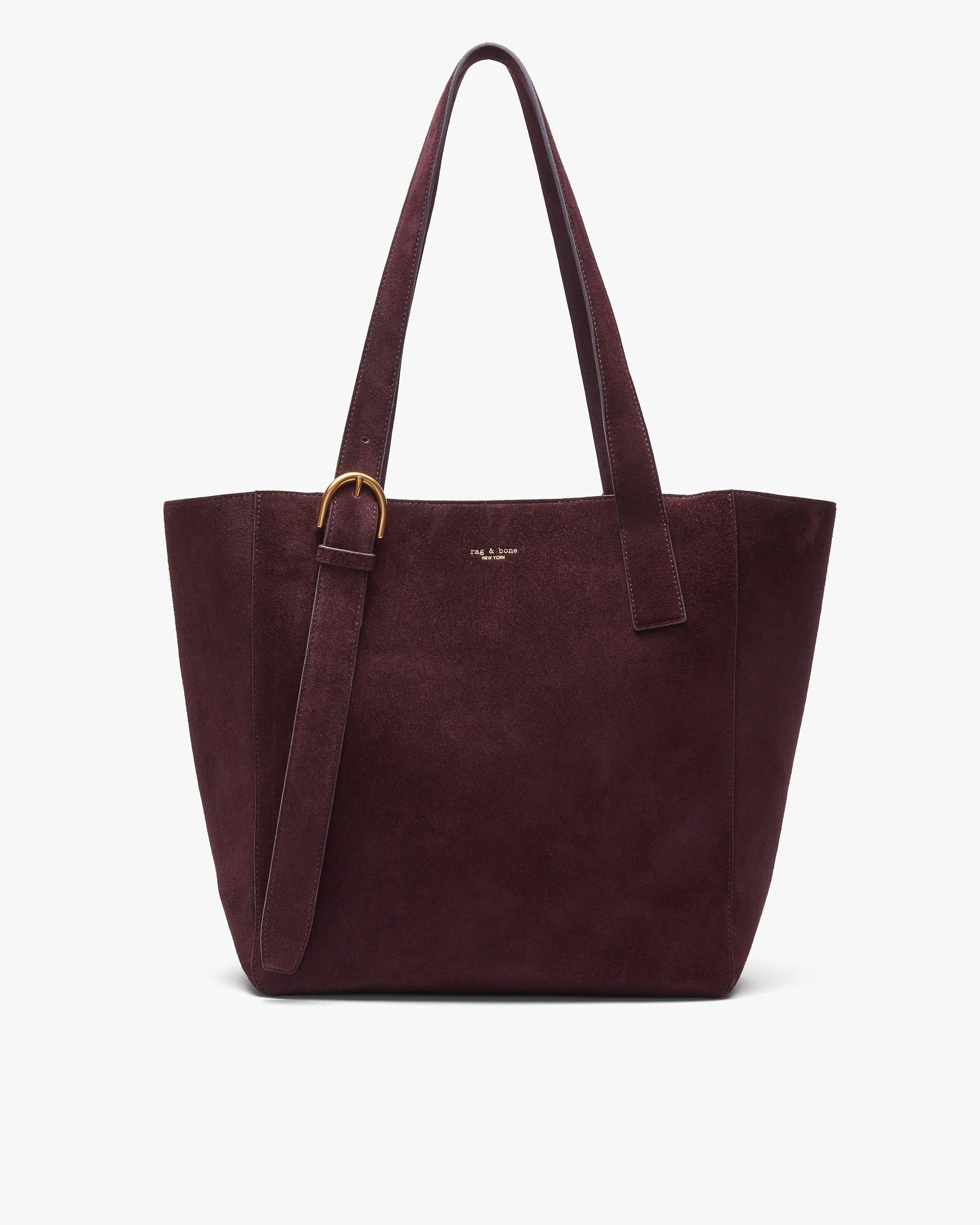 Rag & Bone Parker Suede Tote In Purple