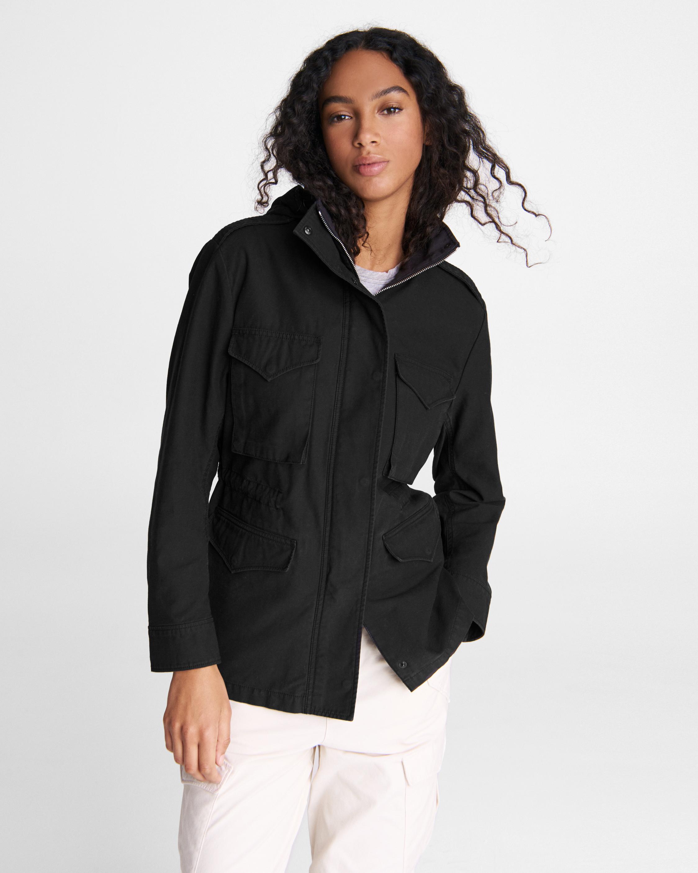 women's field jacket with hood