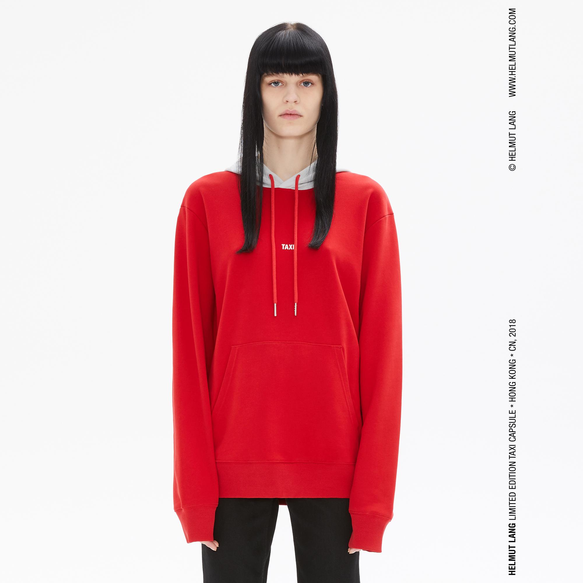 helmut lang hoodie red