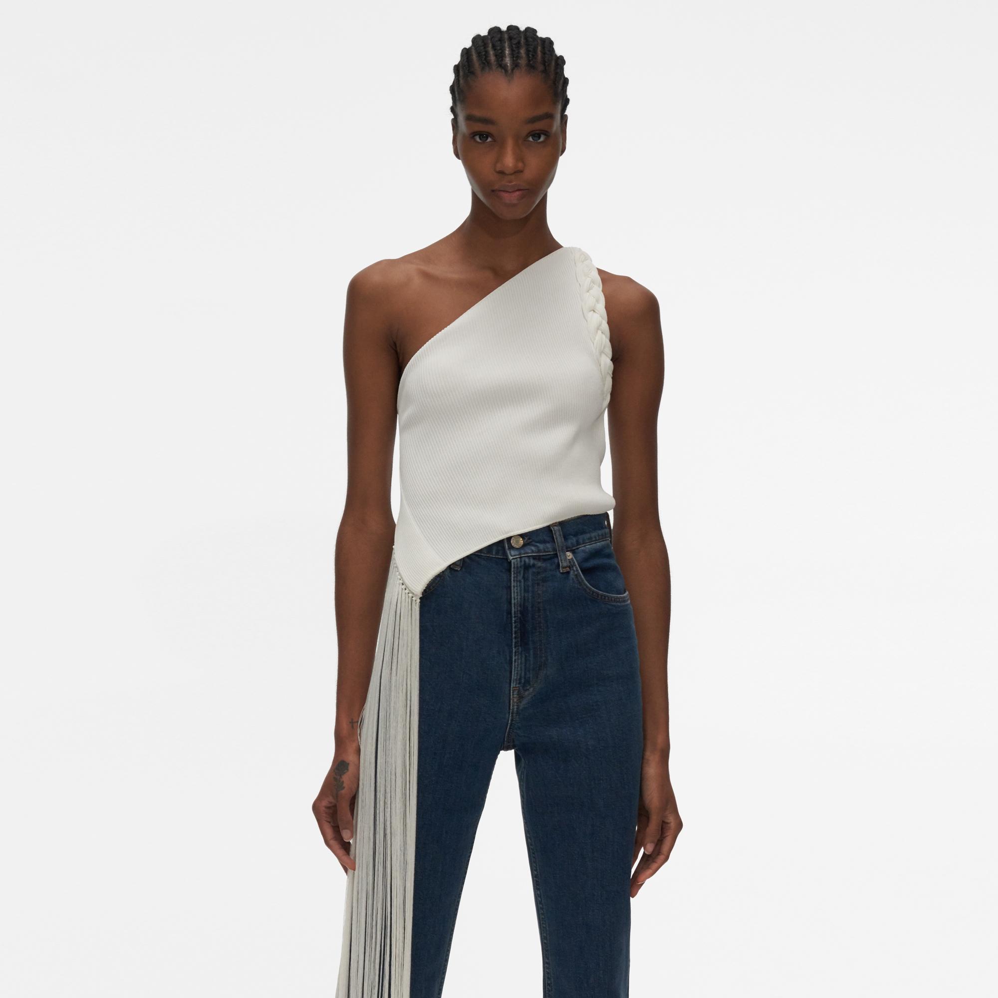 helmut lang fringe jeans