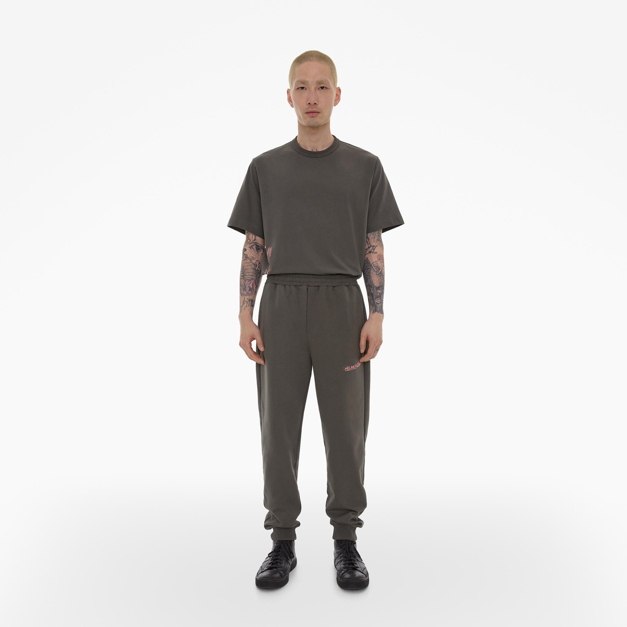 Helmut Lang Space Logo Jogger In Gray