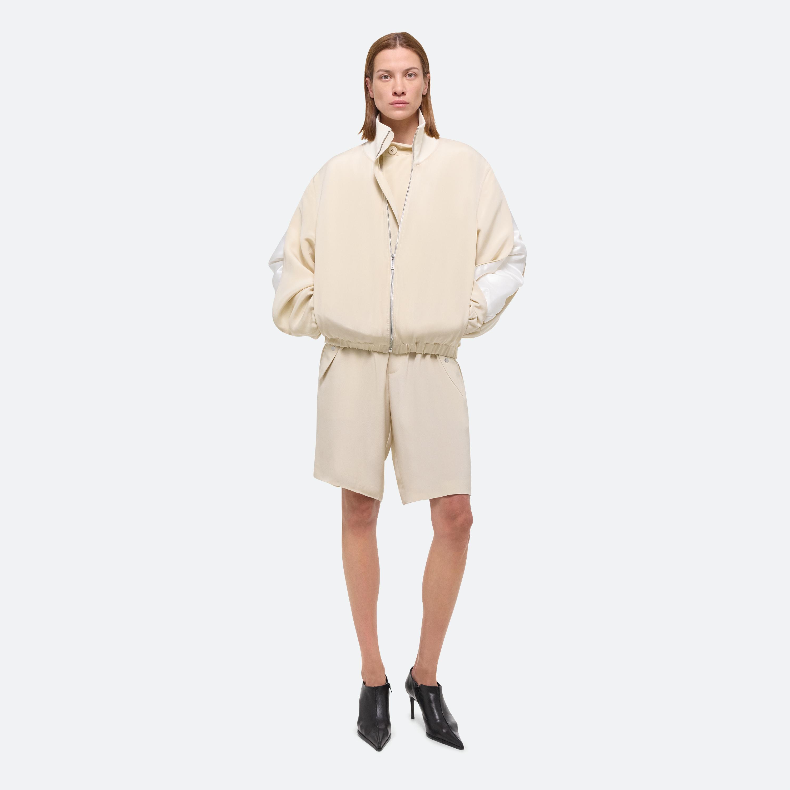 Helmut Lang Zip Bomber In Neutral