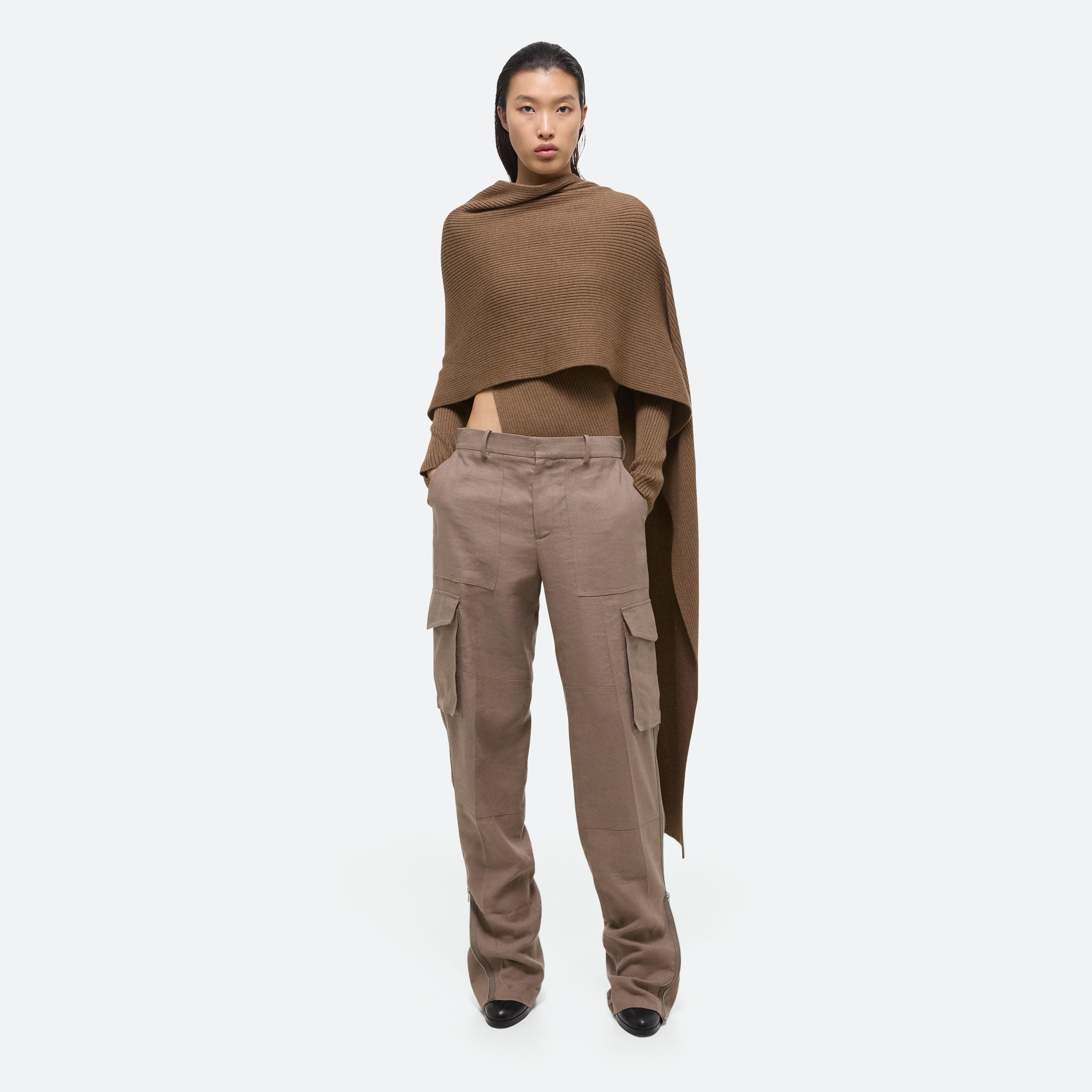 Helmut Lang Cargo Carpenter Pants In Brown