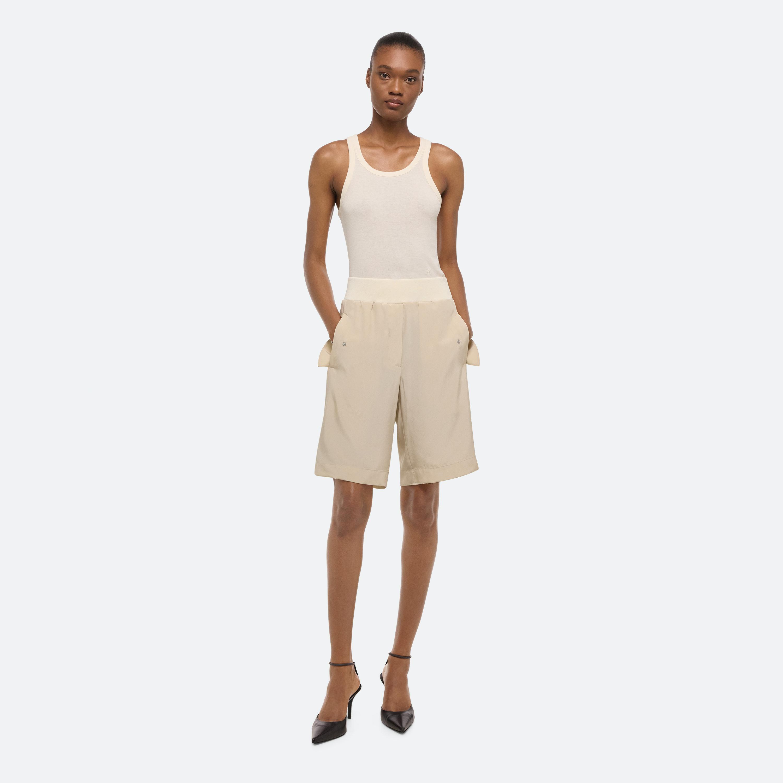 Helmut Lang Bomber Shorts In Neutral