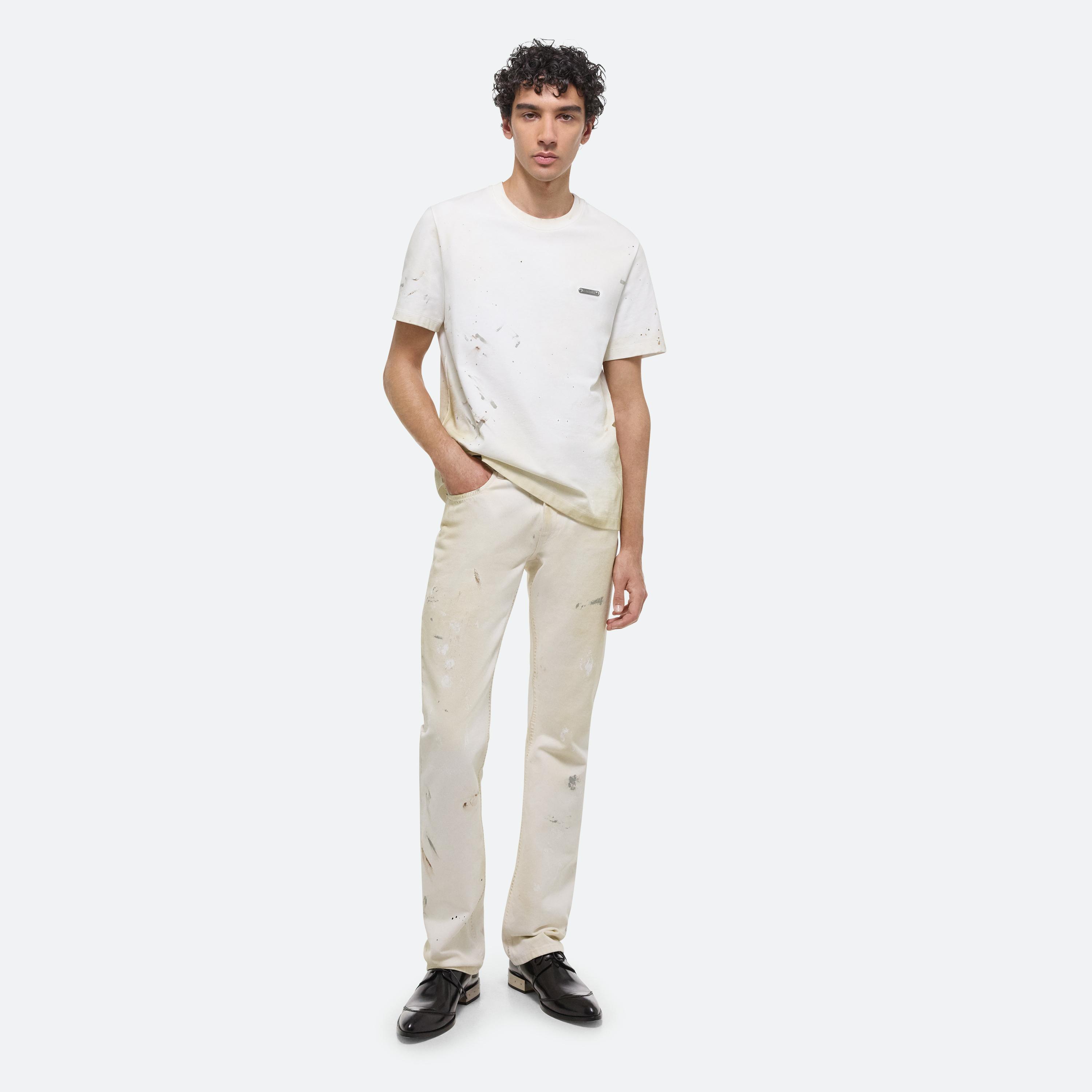 Shop Helmut Lang Painted Tee In White