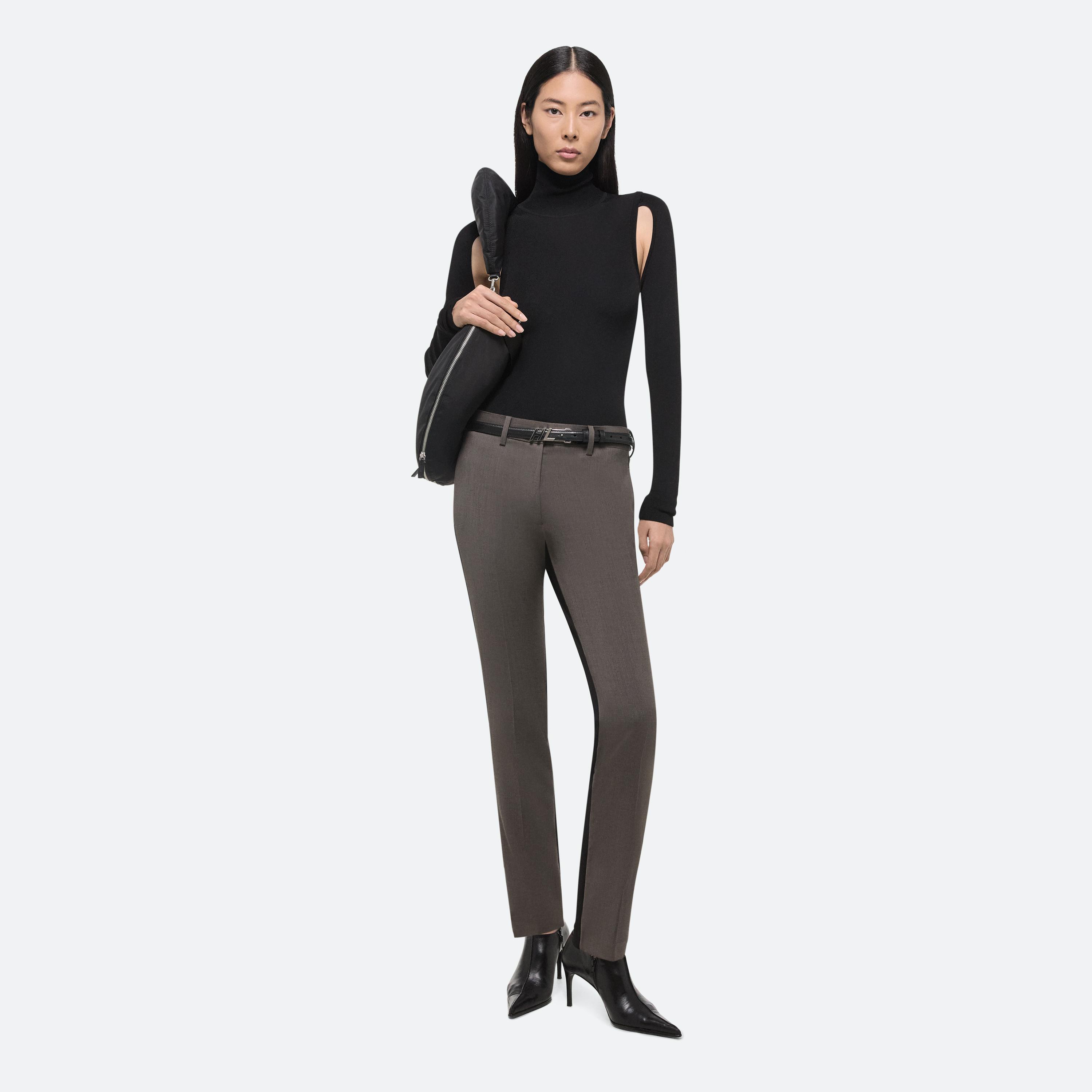 Helmut Lang Air Cut-out Turtleneck Jumper In Black