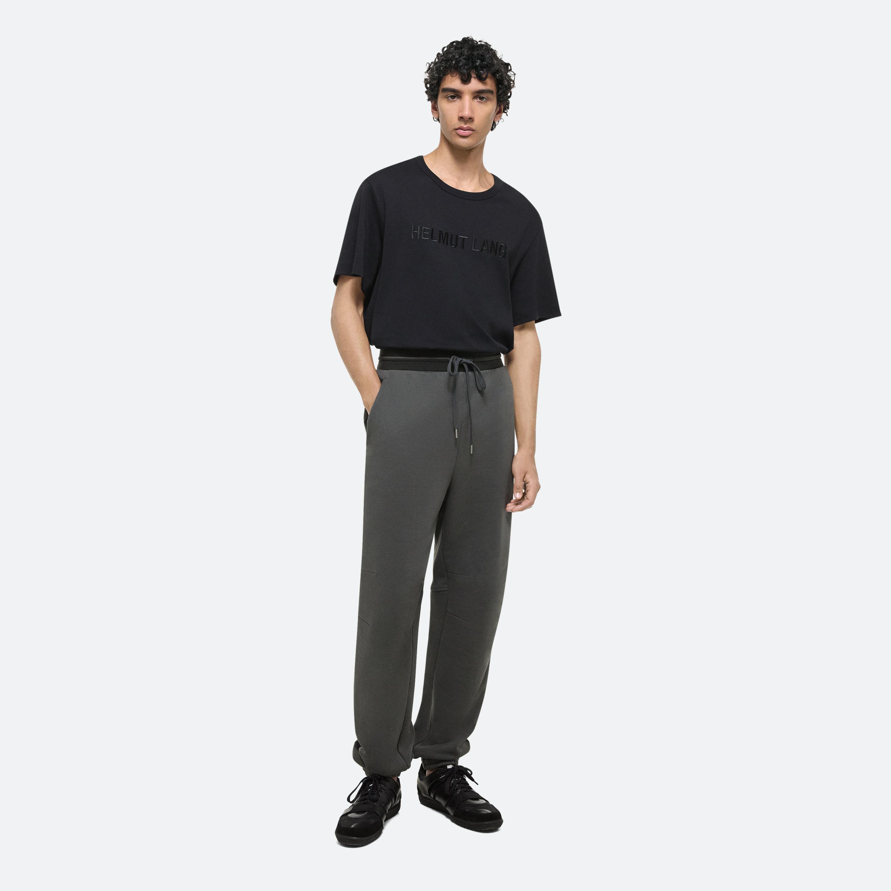 Shop Helmut Lang Curve Sweatpants In Black Sand