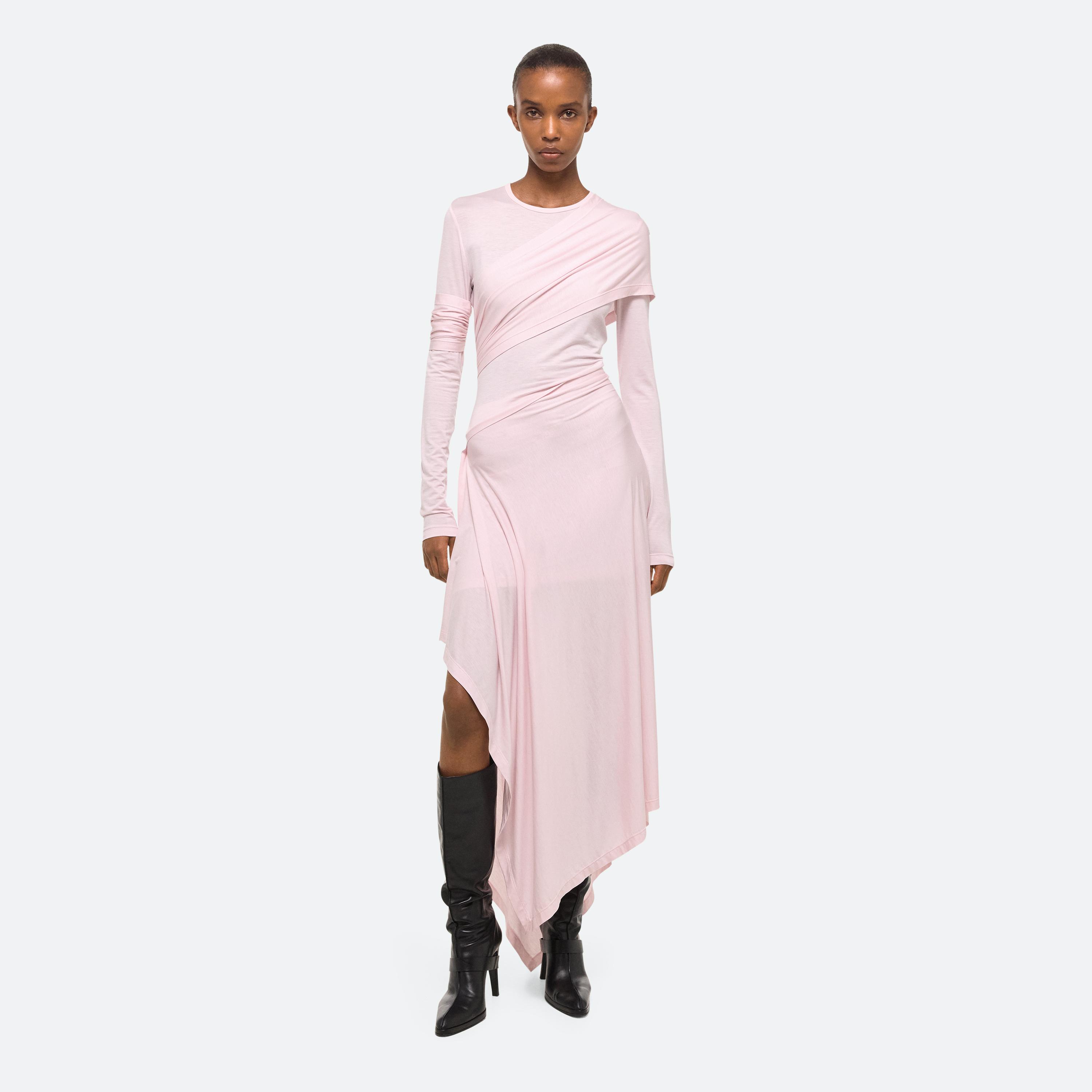 Shop Helmut Lang Protection Dress In Dusty Pink