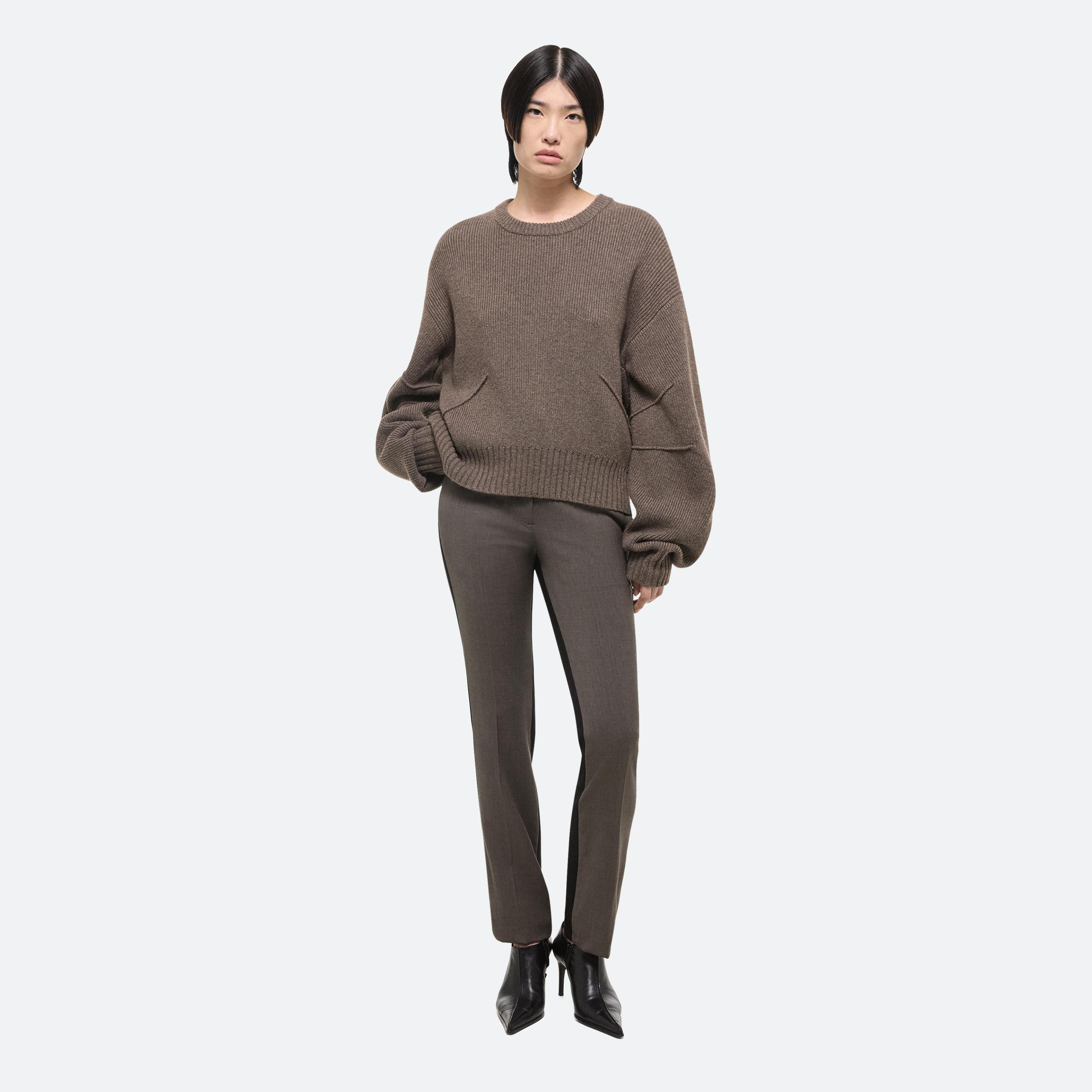 Shop Helmut Lang Apex Sweater In Taupe Melange