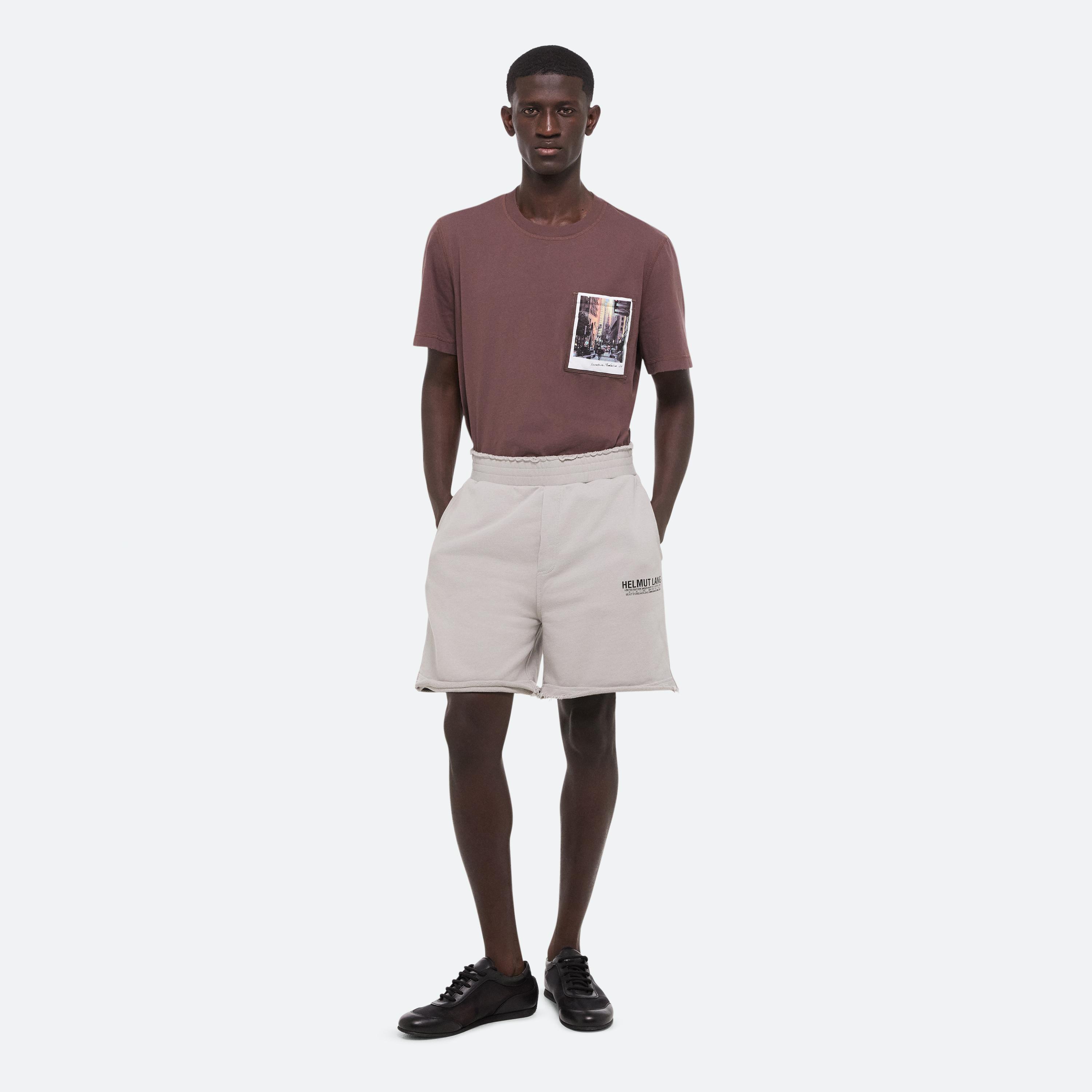 Helmut Lang Postcard Shorts In Gray