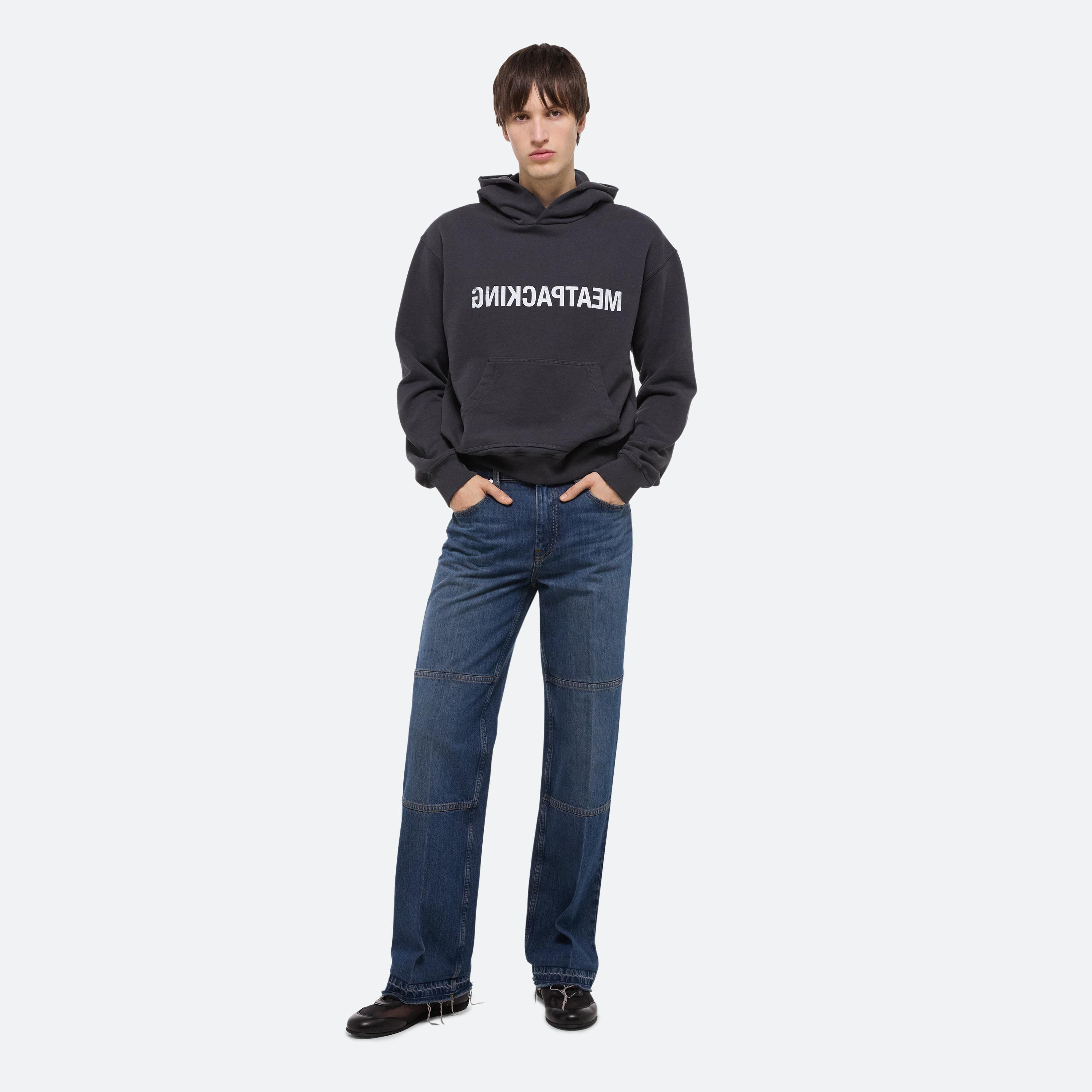 Helmut Lang Meatpacking Hoodie In Ash