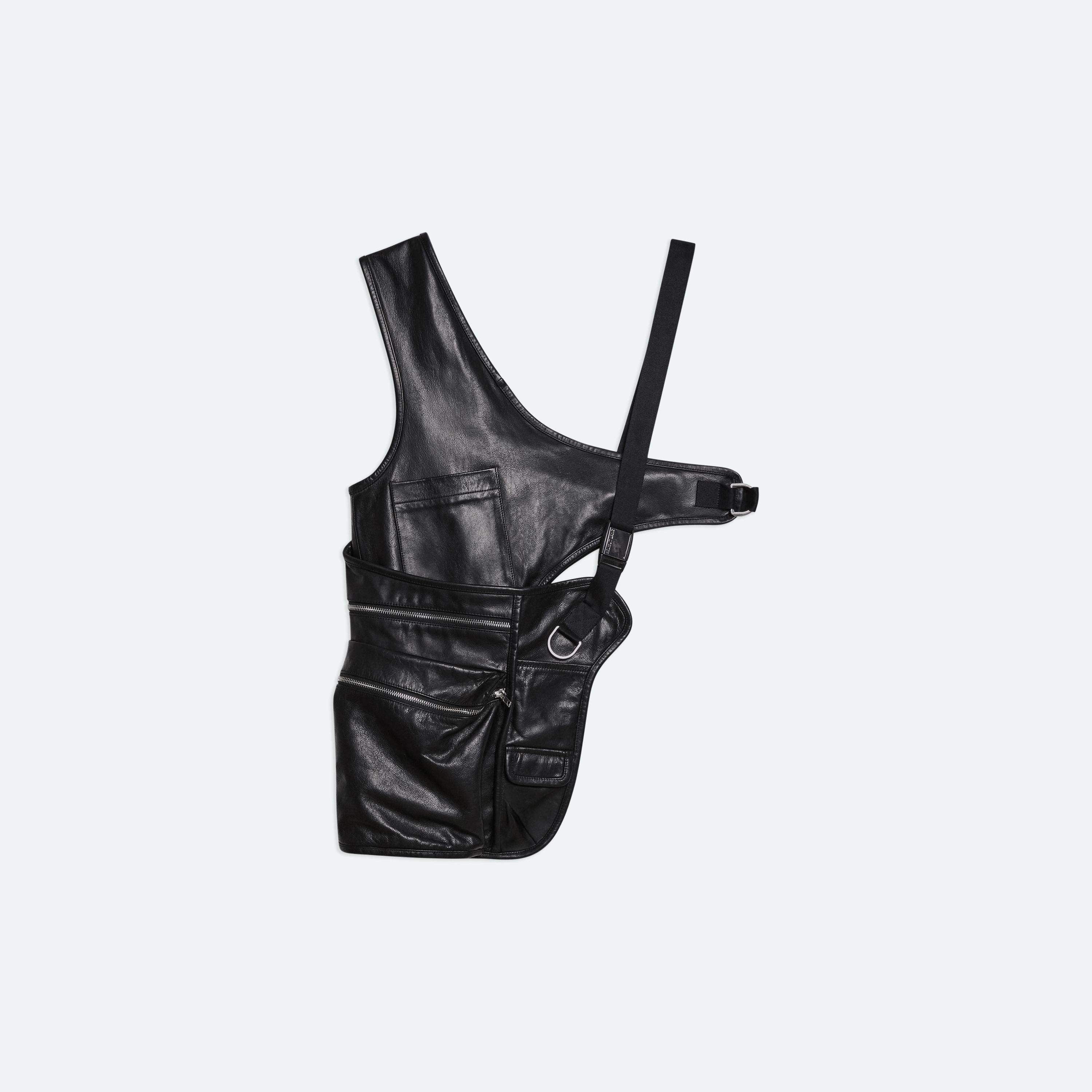 Helmut Lang Utility Bag Vest In Black